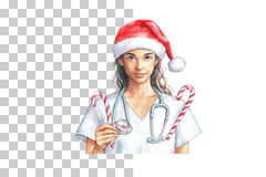Holiday Nurse Clipart Bundle - CraftNest - Digital Crafting and Art