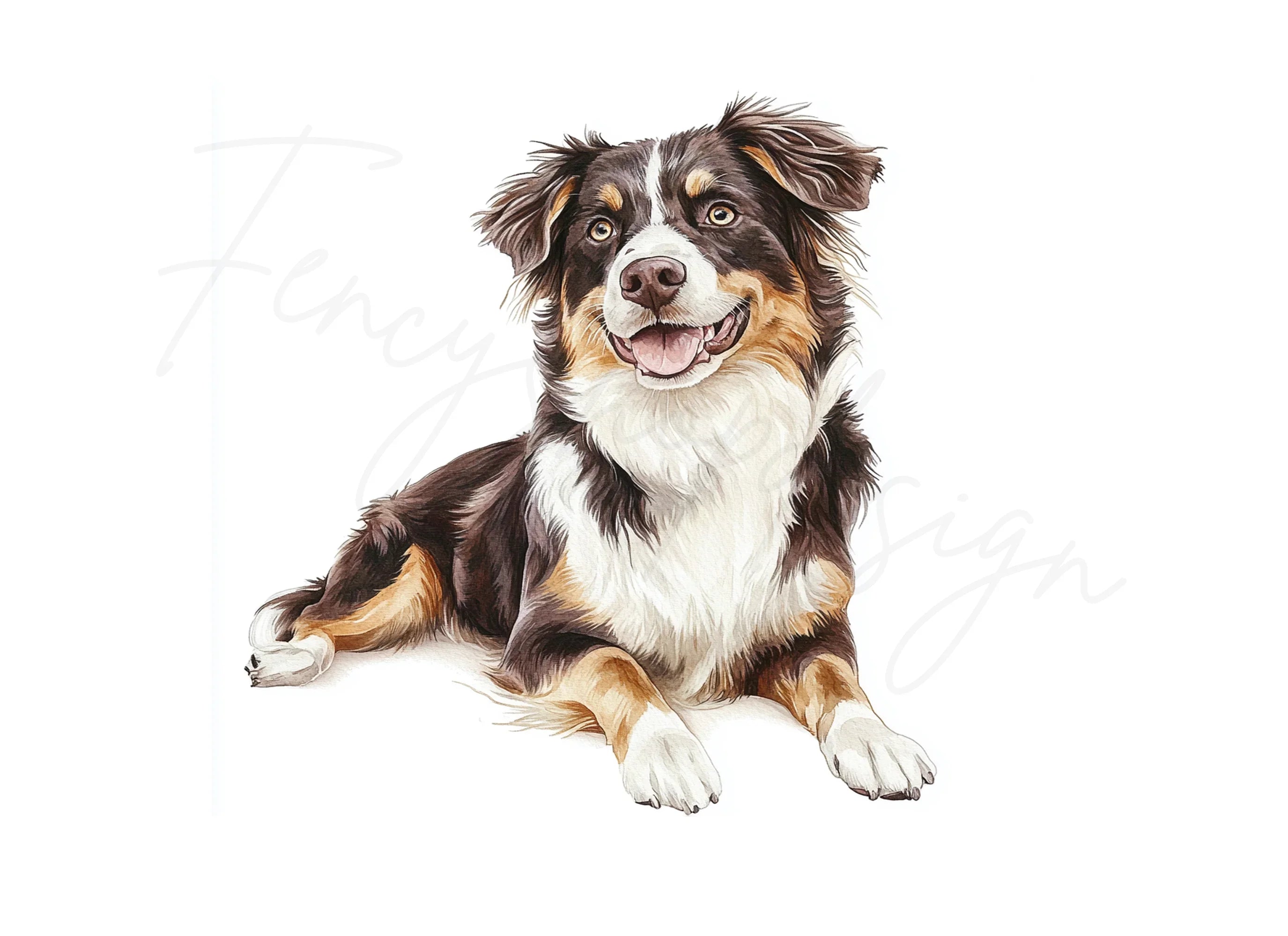 Australian Shepherd Dog Clipart Bundle