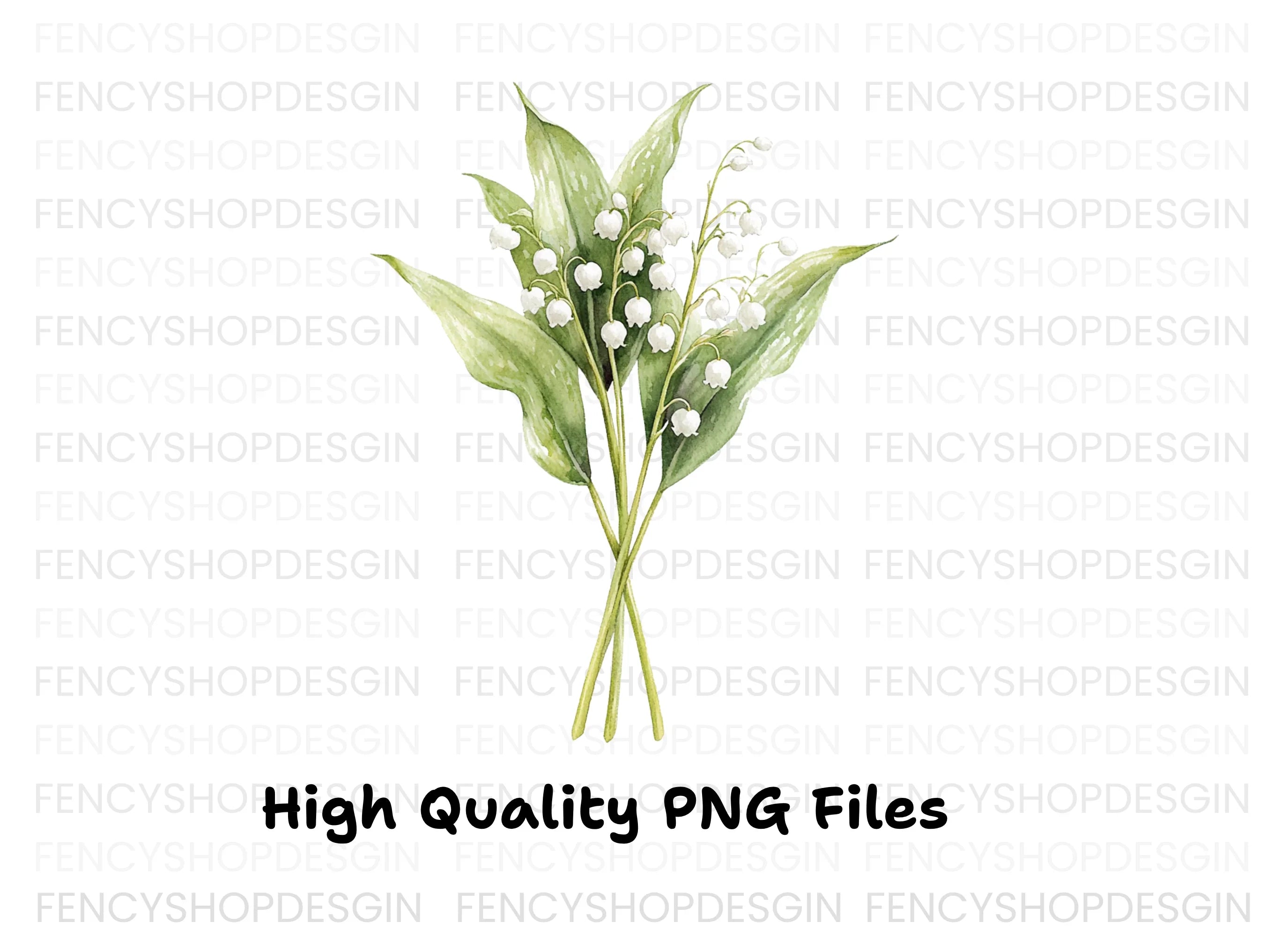 Lily of the Valley Clipart Bundle