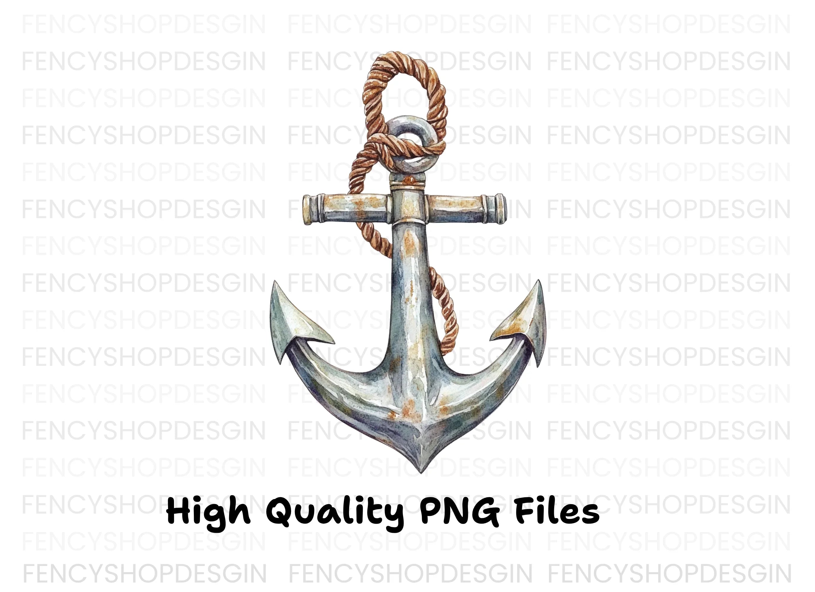 Nautical Anchor Clipart Bundle