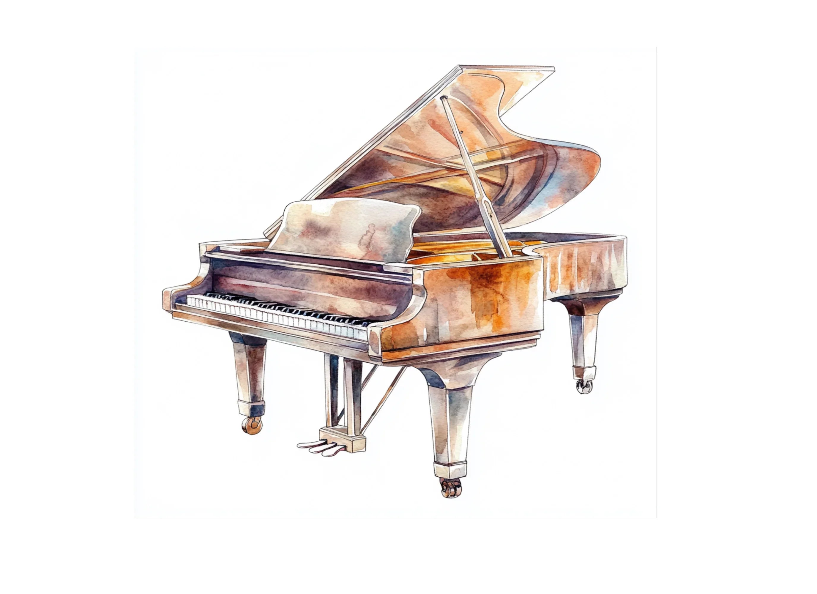 Grand Piano Clipart Bundle