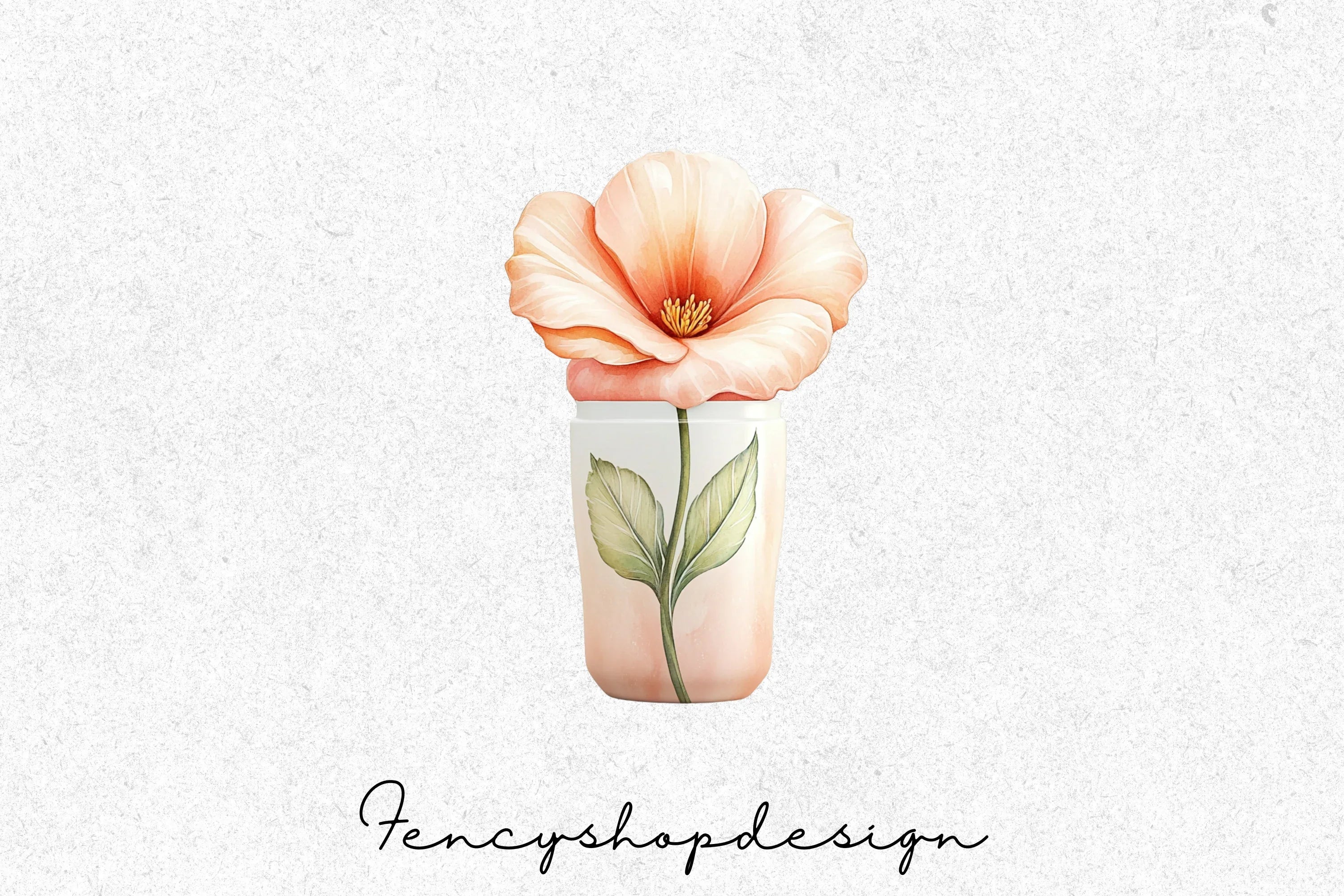 Floral Vases Tumblers Clipart Bundle