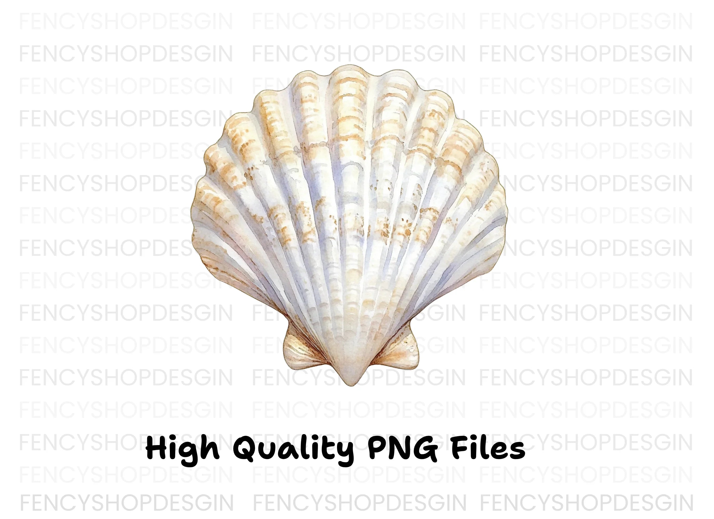 Scallop Shells Clipart Bundle