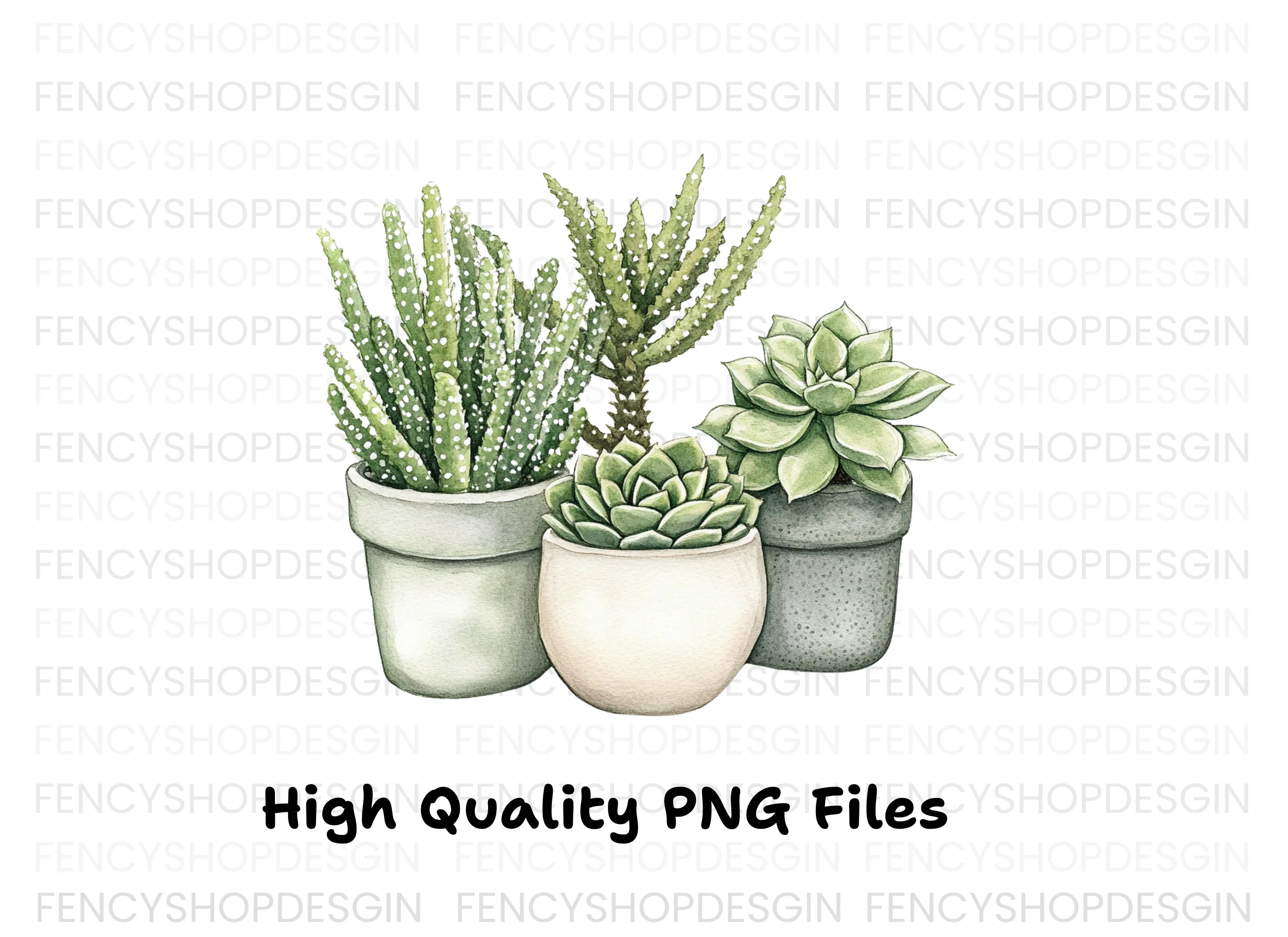 Succulent Clipart Bundle