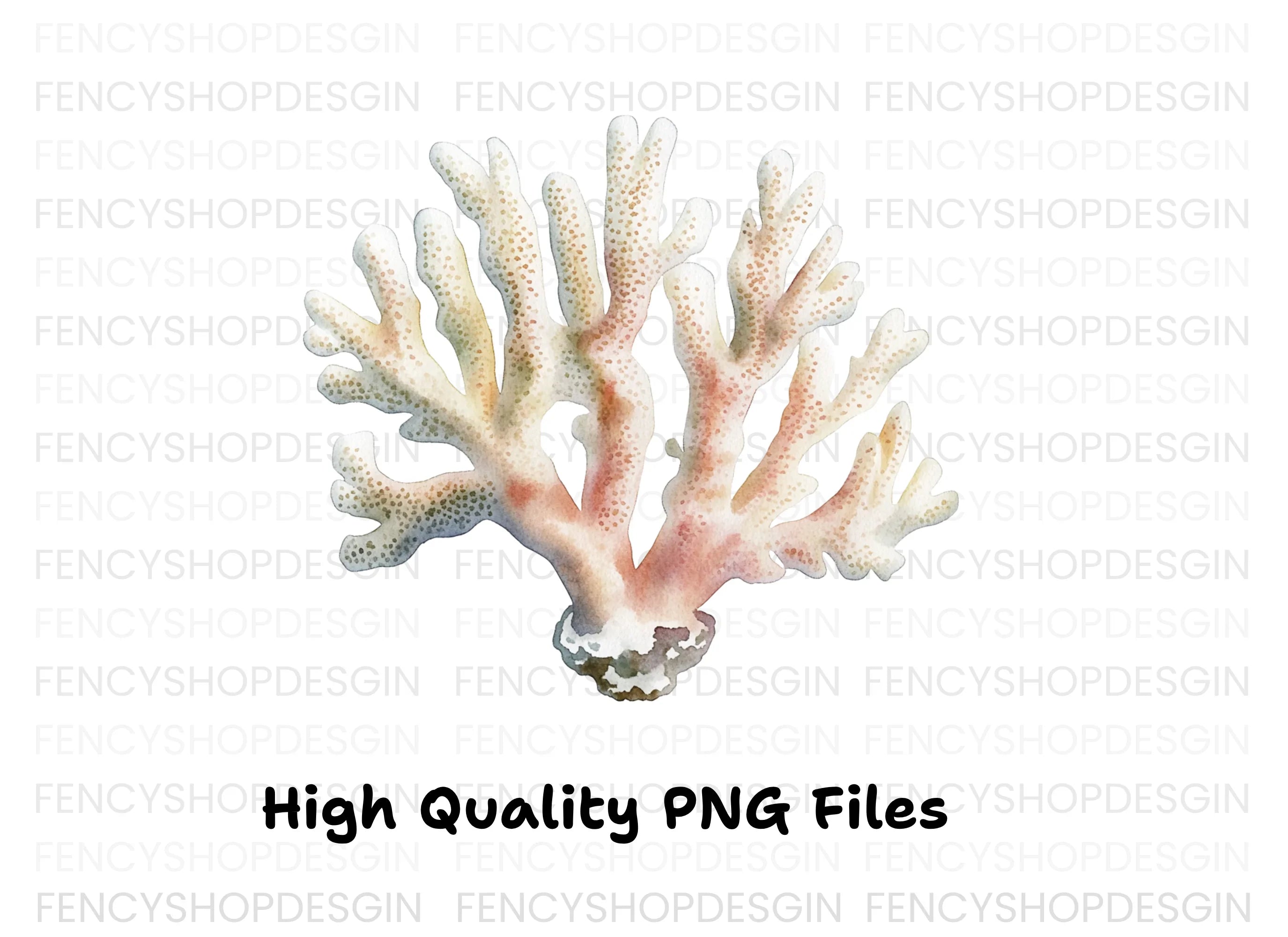 Realistic Coral Reef Graphic Clipart Bundle