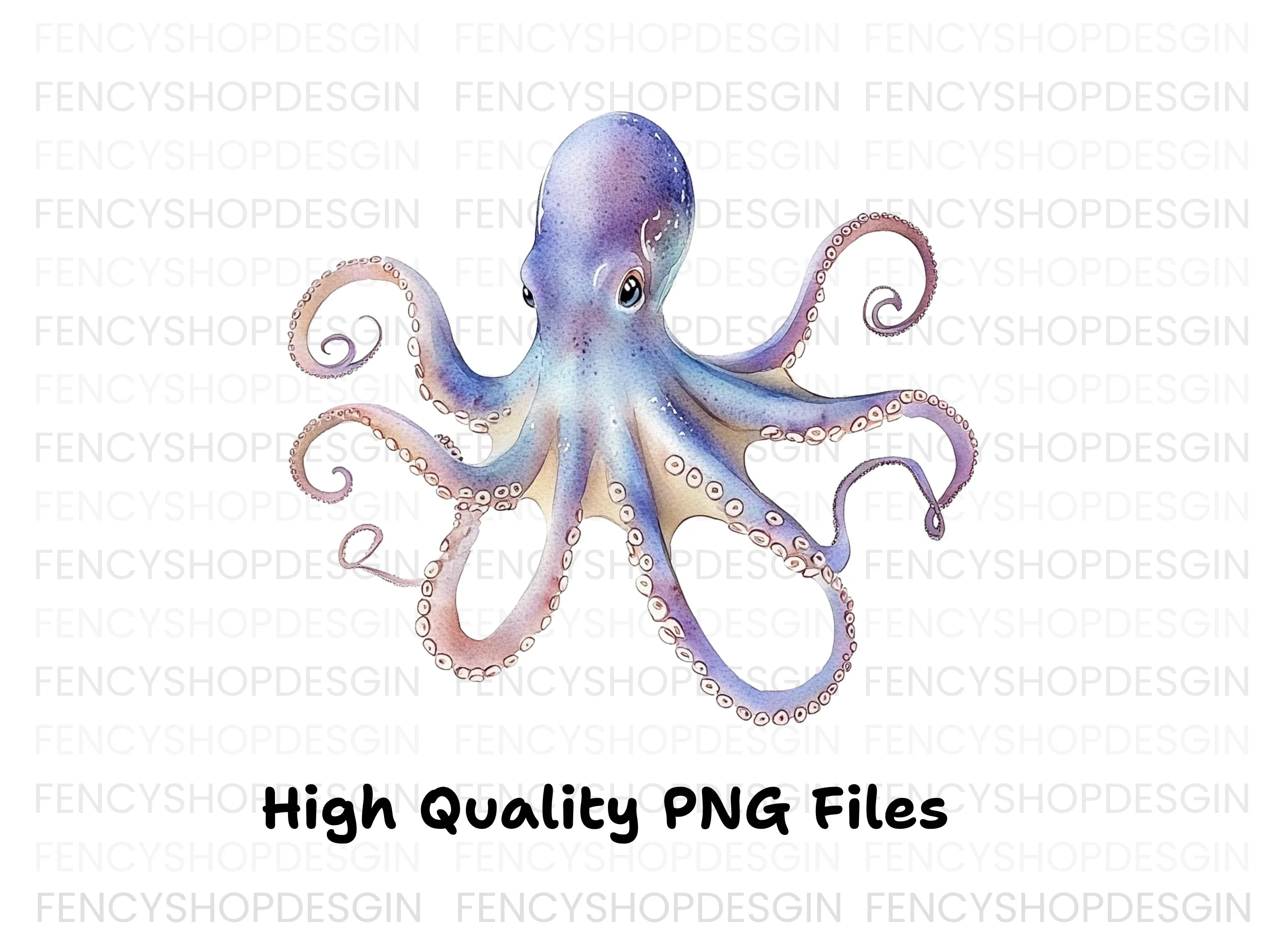 Vibrant Octopus Clipart Bundle