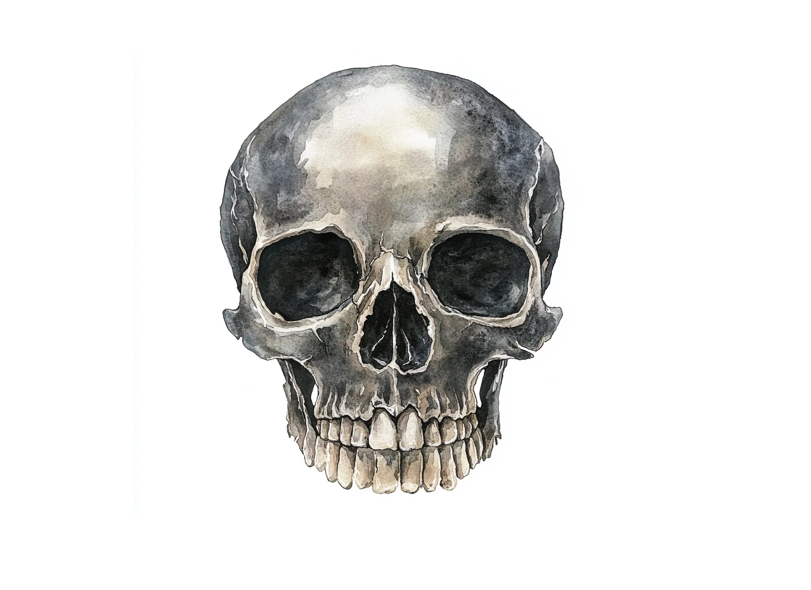 Side View Skull Clipart Bundle