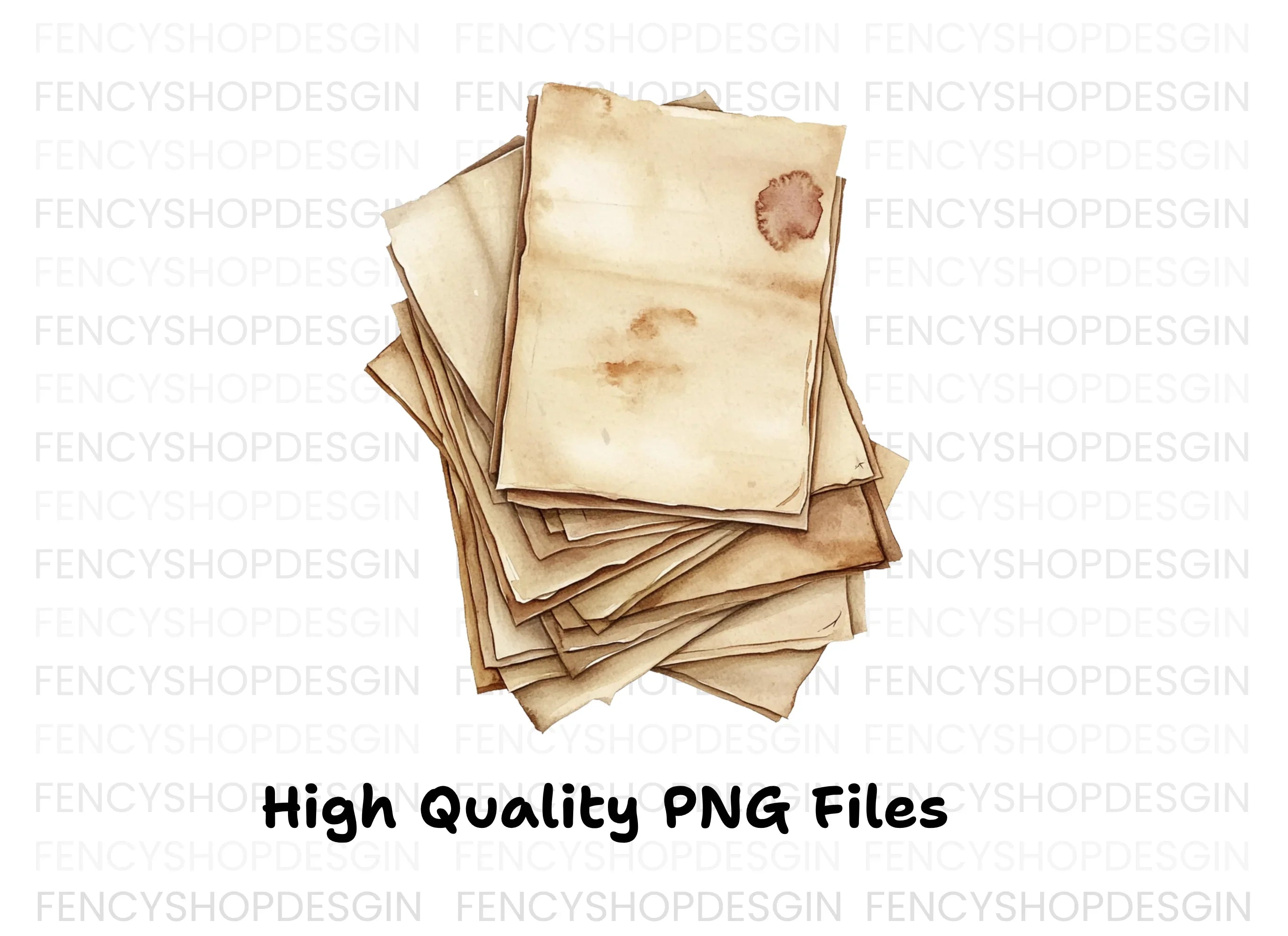 Distressed Pile Clipart Bundle