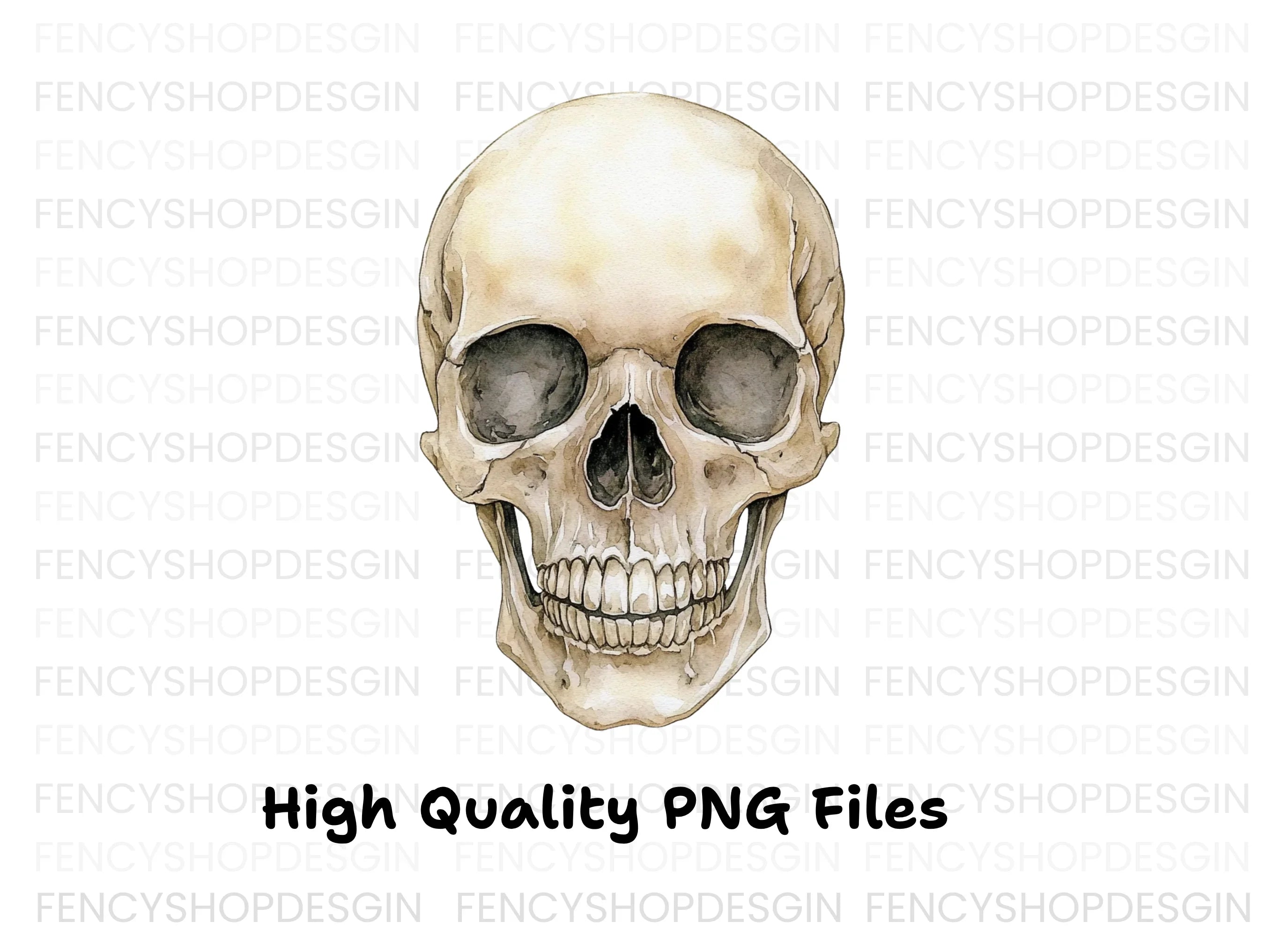 Human Skull Clipart Bundle
