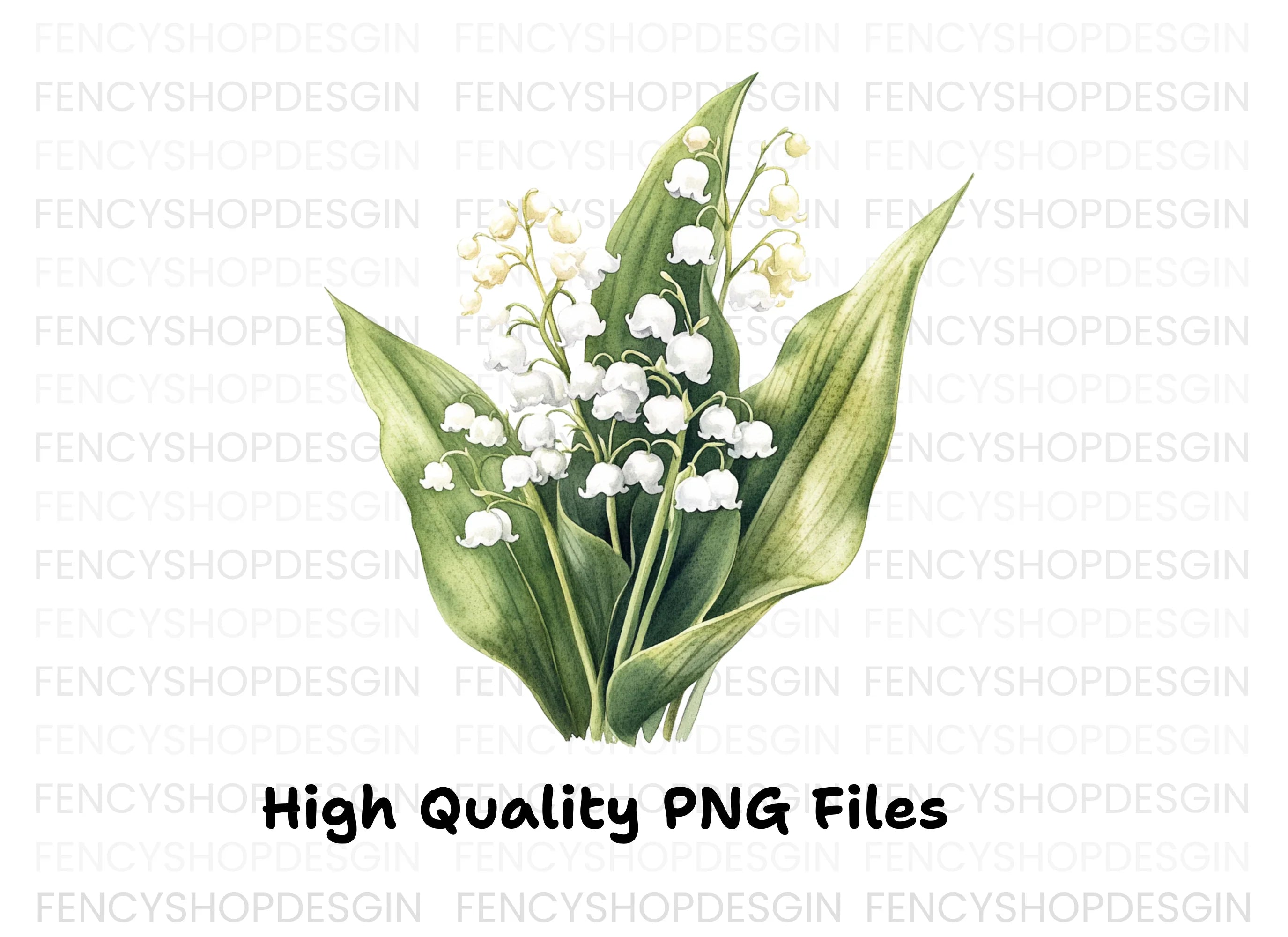 Lily of the Valley Clipart Bundle