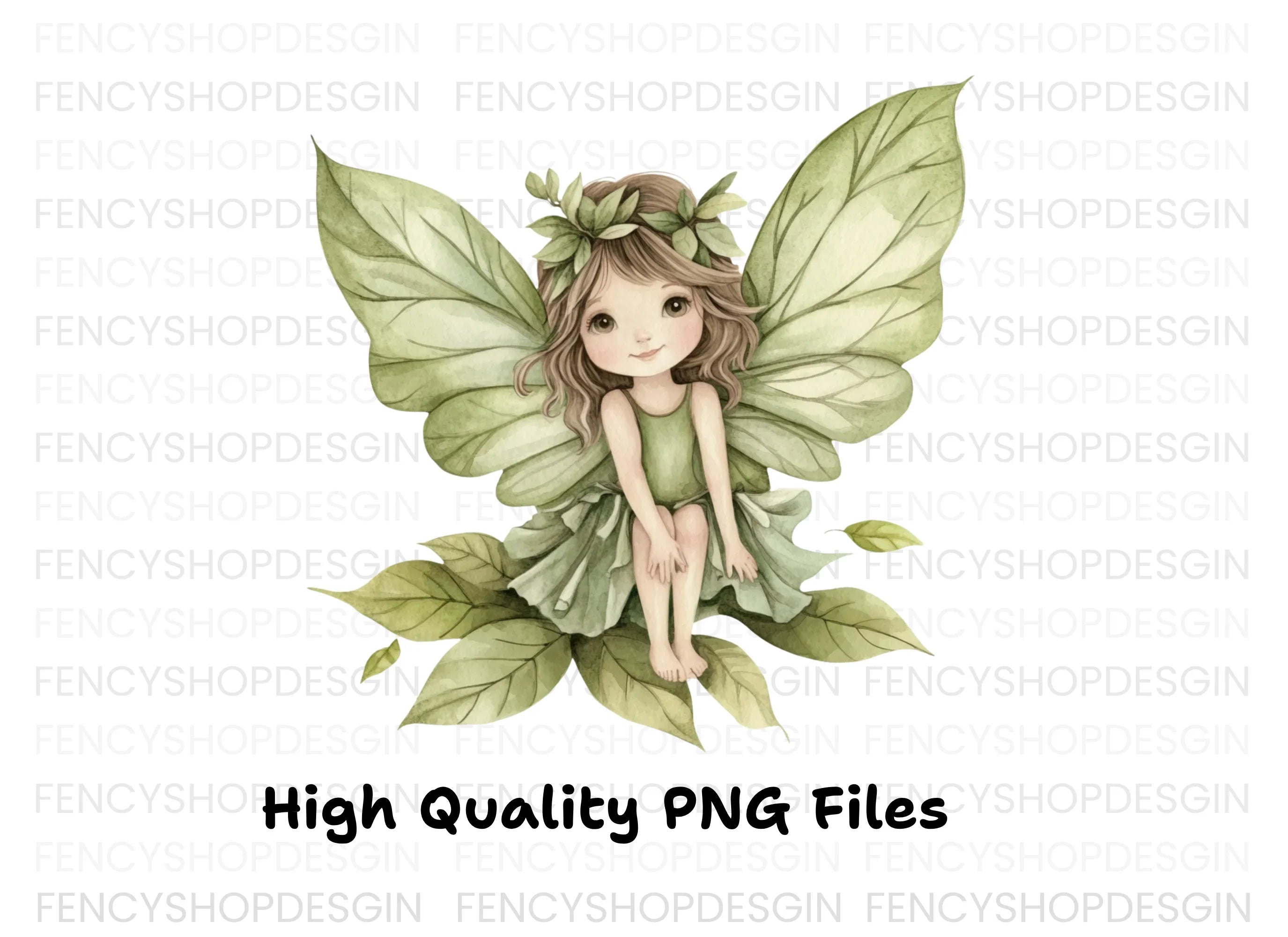 Enchanting Leaf Fairy Clipart Bundle