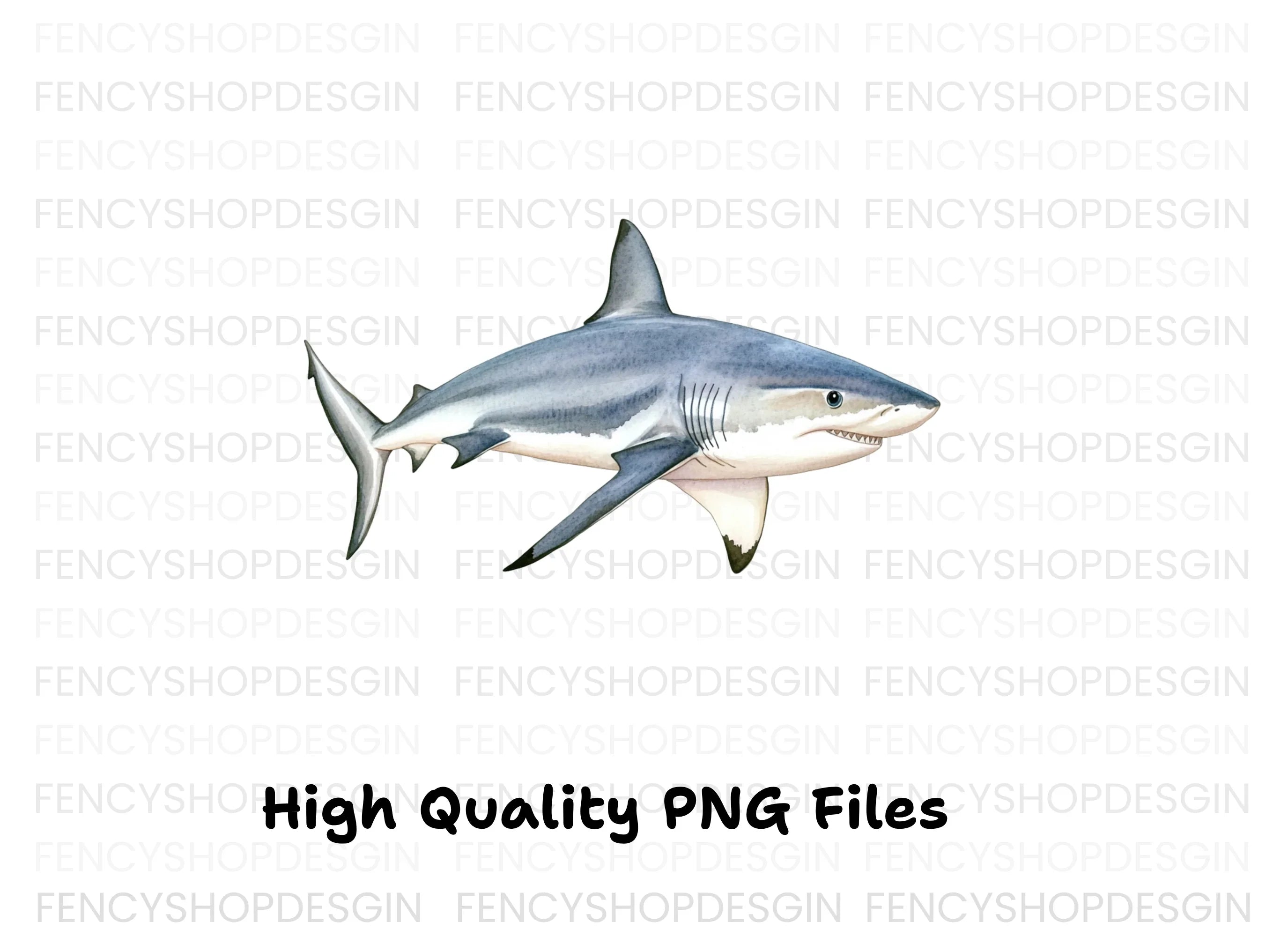 Realistic Shark Clipart Bundle