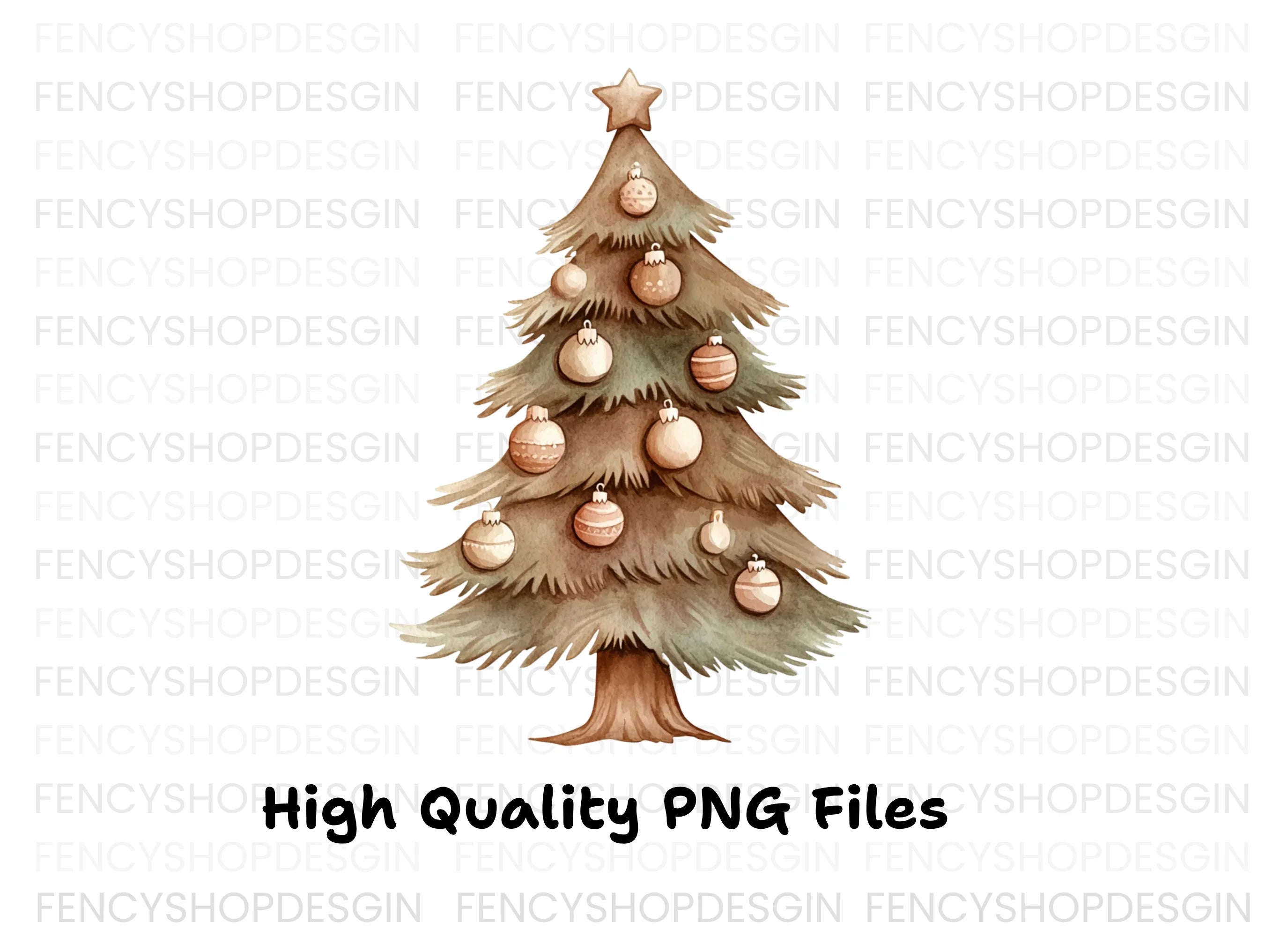 Christmas Tree Clipart Bundle