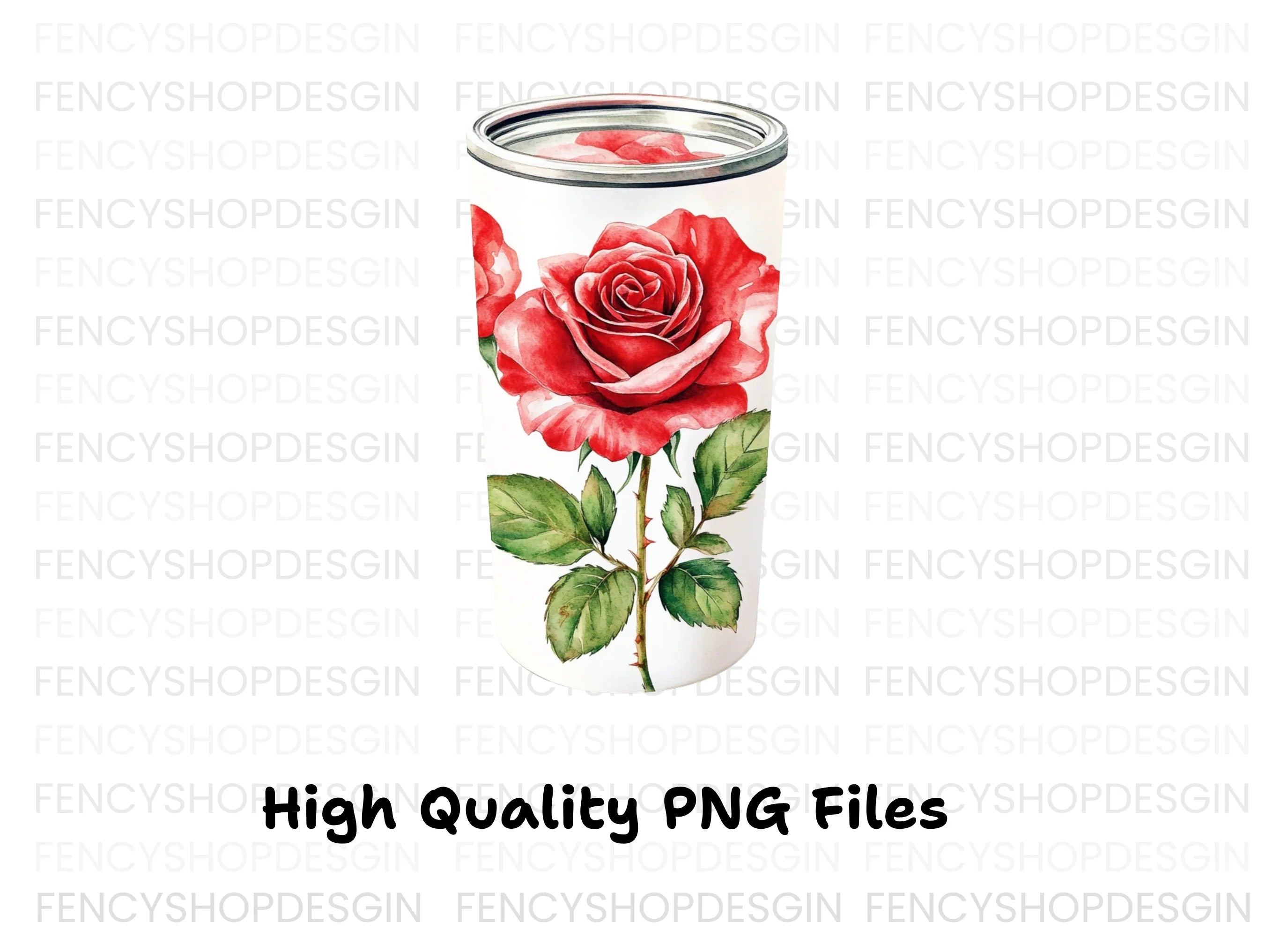 Single Red Rose Clipart Bundle
