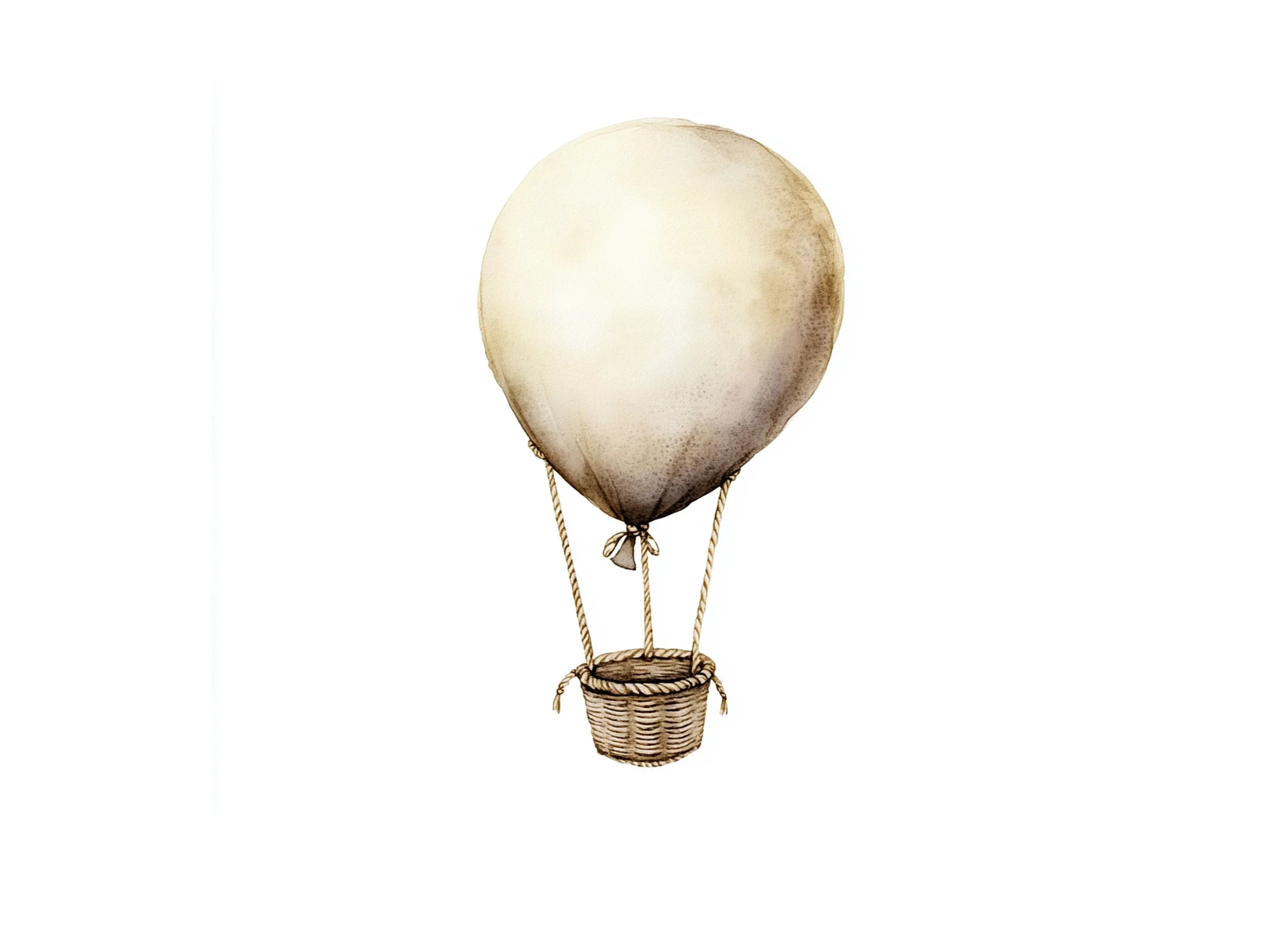 Vintage Hot Air Balloon Clipart Bundle