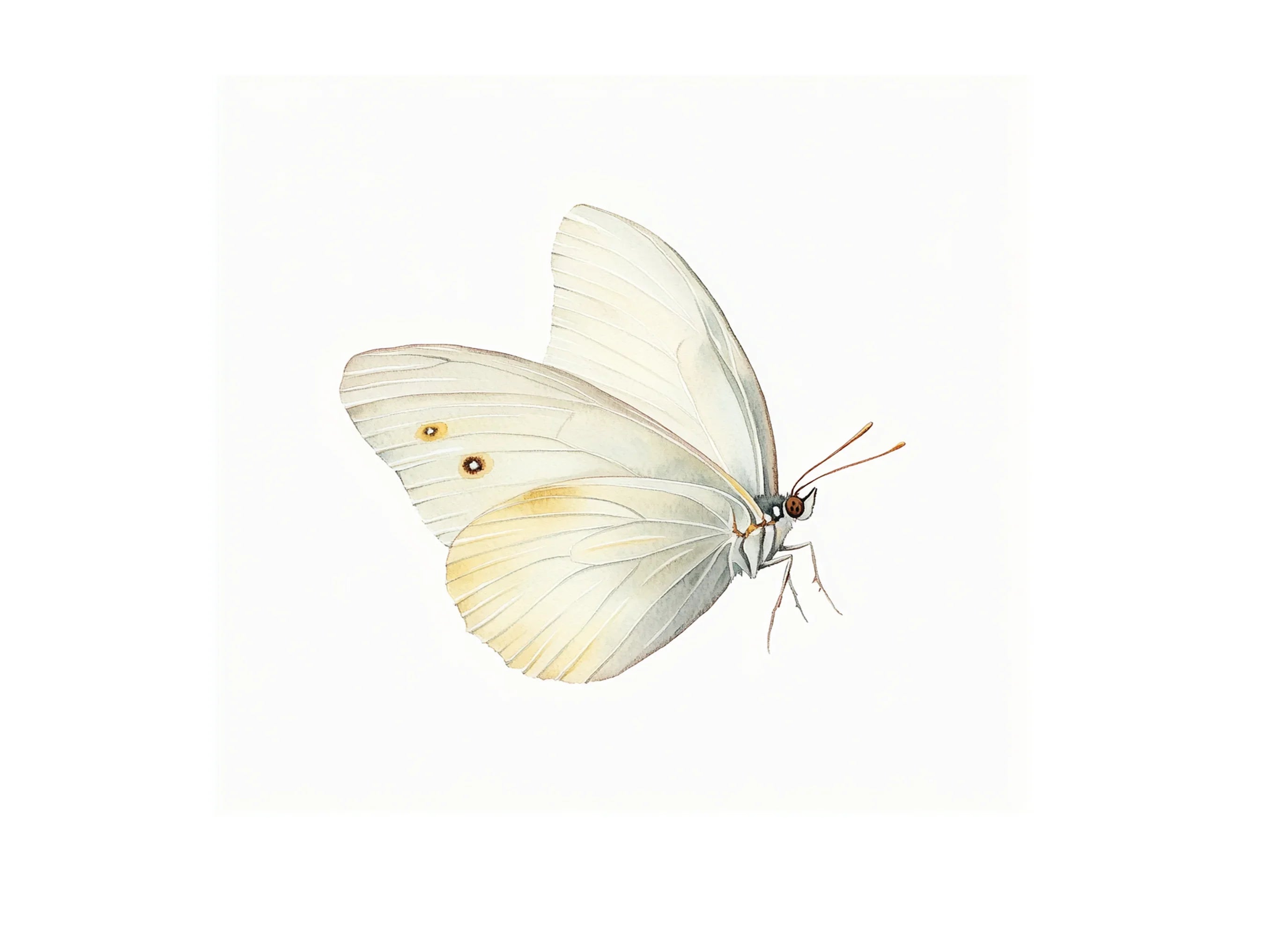 Elegant White Butterfly Clipart Bundle