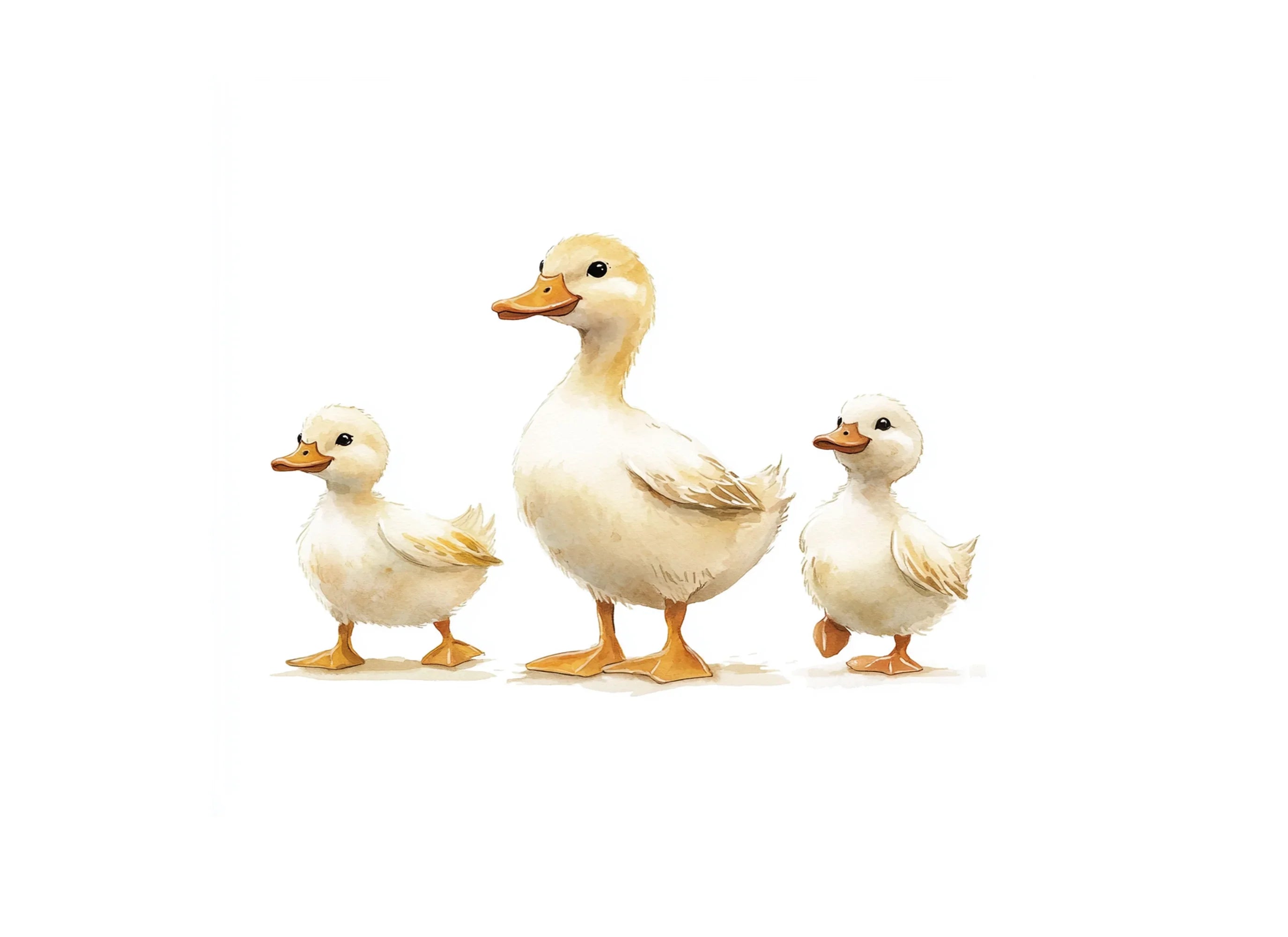 Cute Duck Family Clipart Bundle