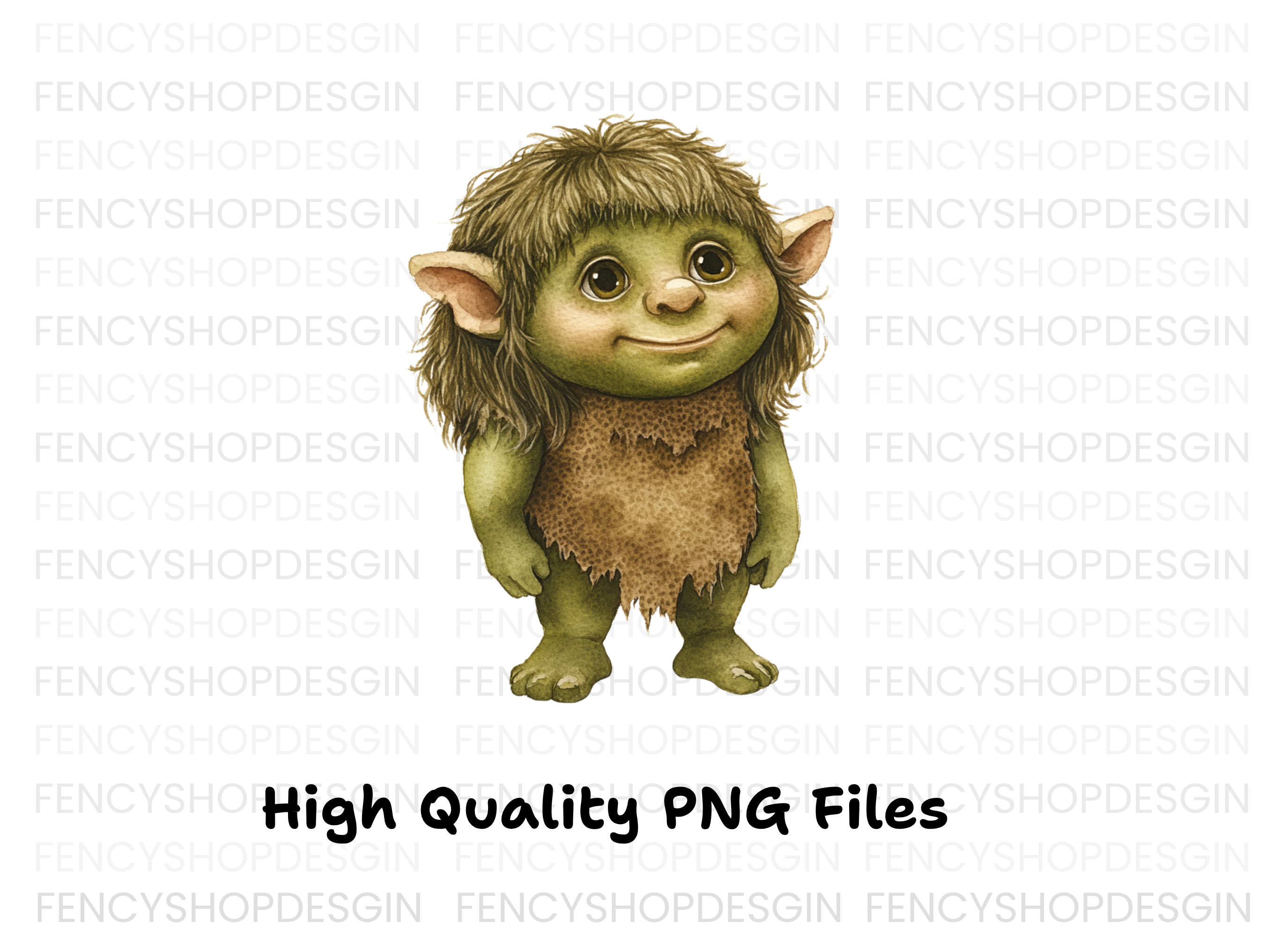Cute Forest Trolls Clipart Bundle