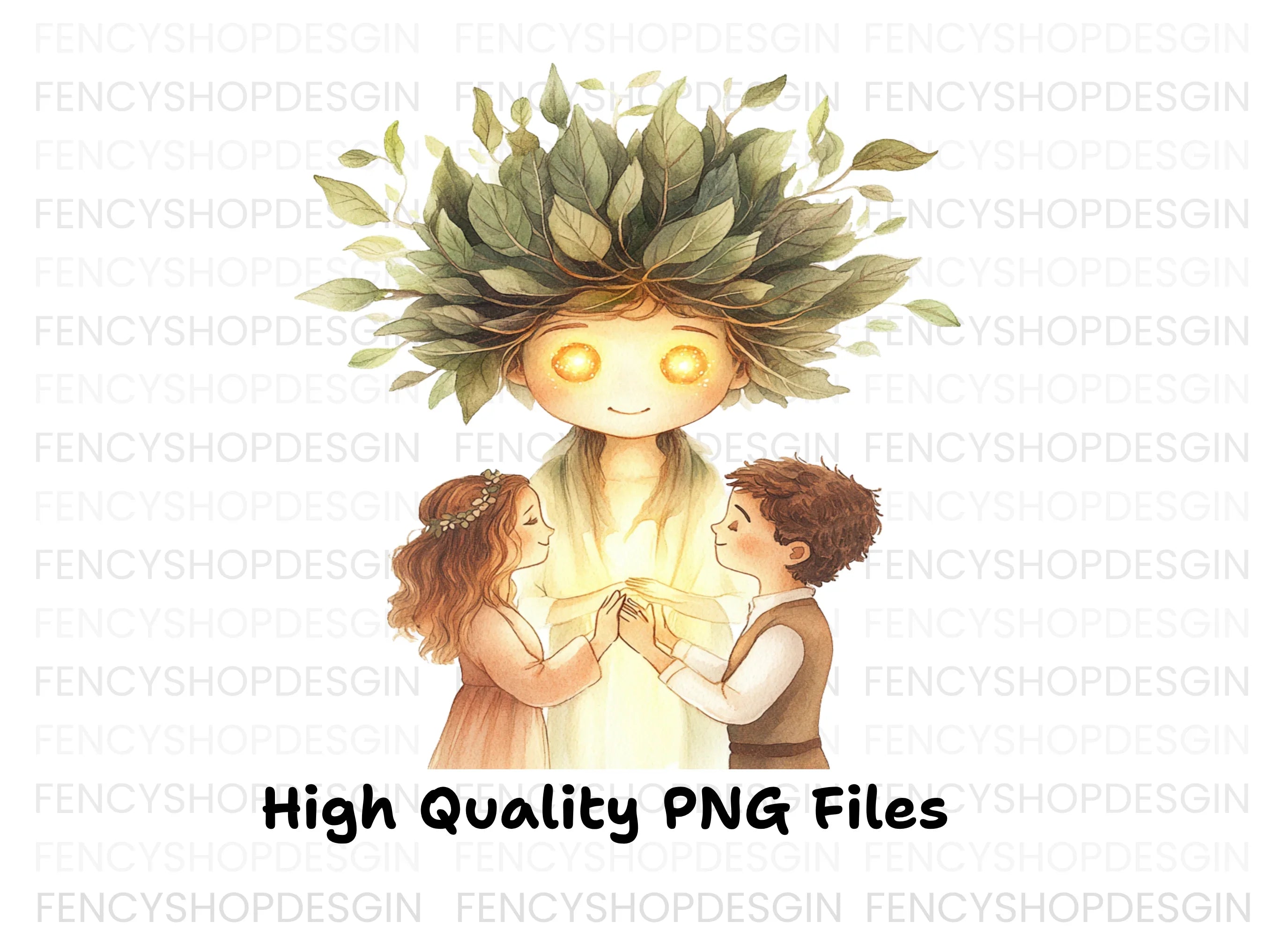 Enchanted Forest Spirit Clipart Bundle