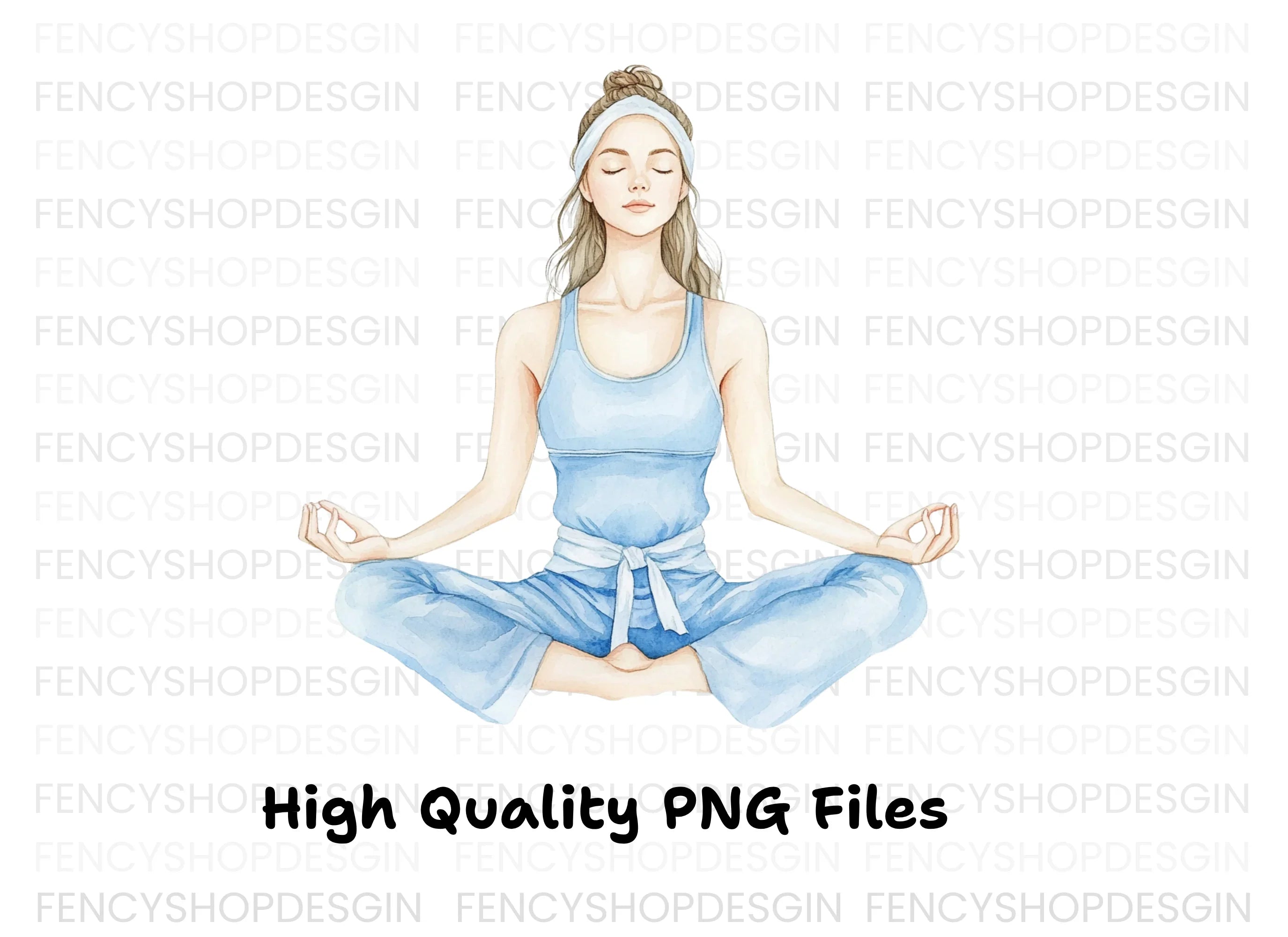 Yoga Women for Serenity Clipart Bundle