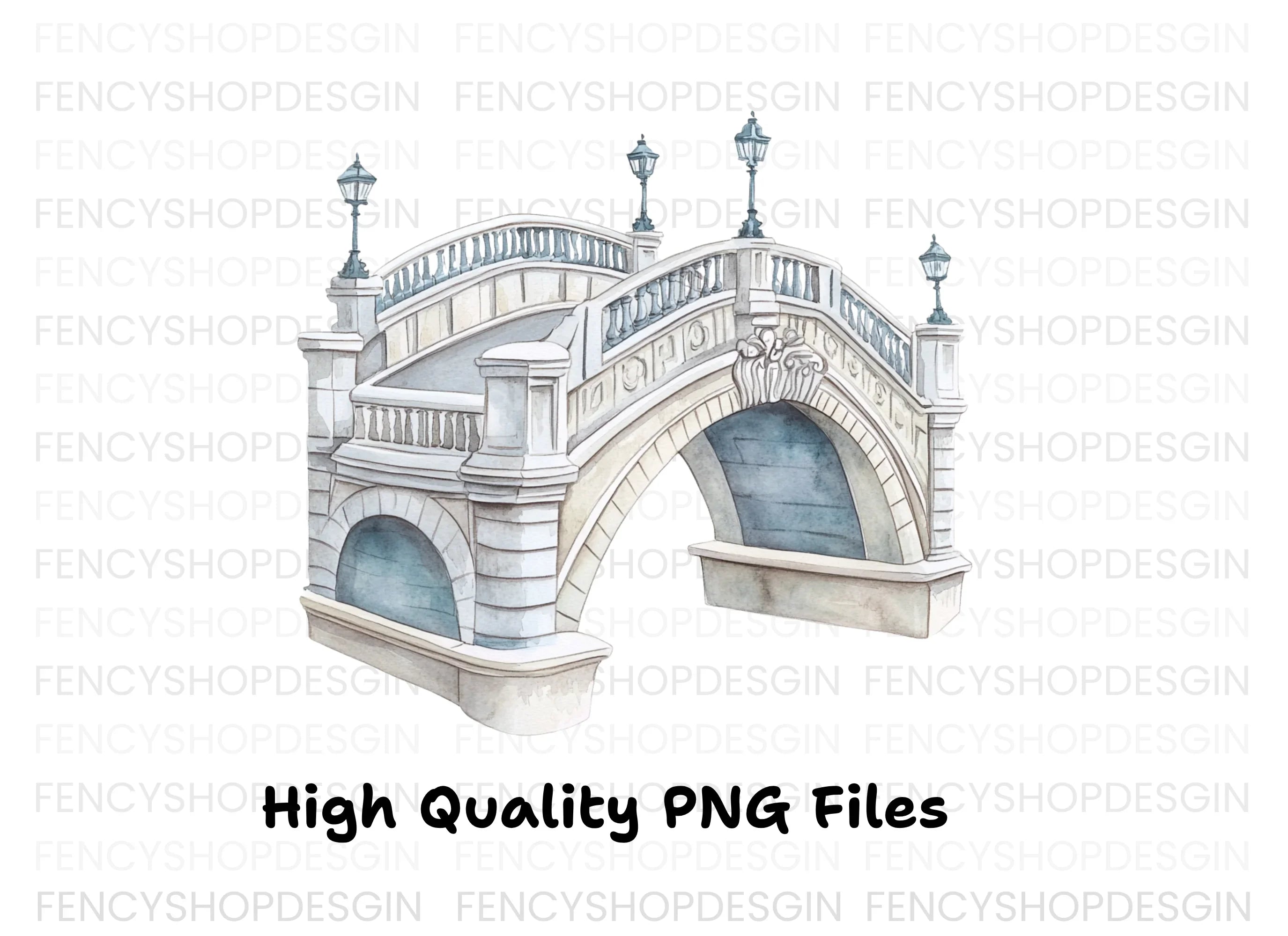 Elegant Bridge Clipart Bundle