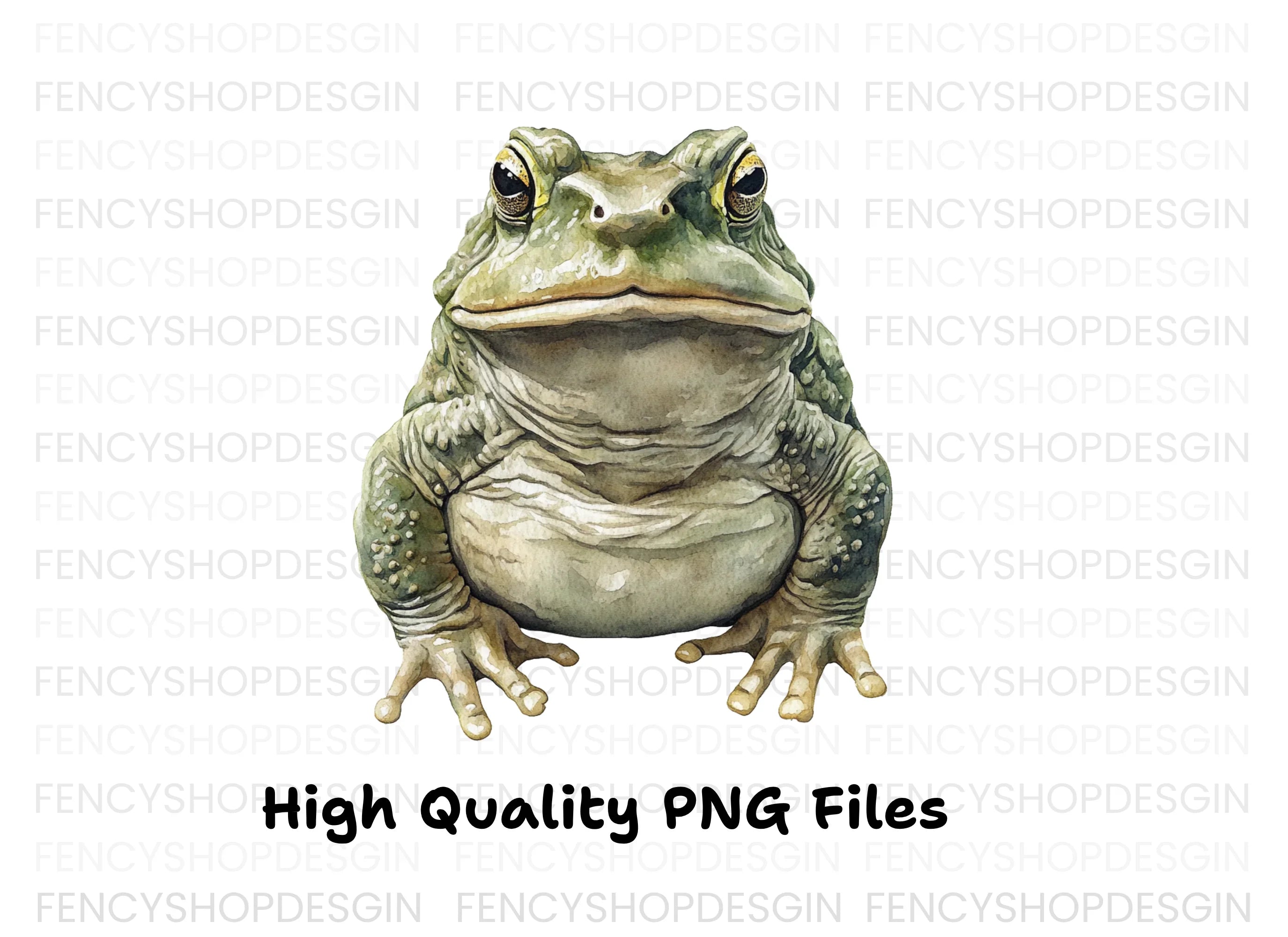 Green Toad Clipart Bundle