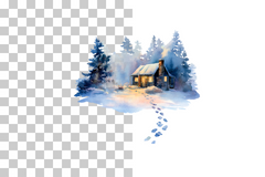 Cozy Christmas House Clipart Bundle - CraftNest - Digital Crafting and Art