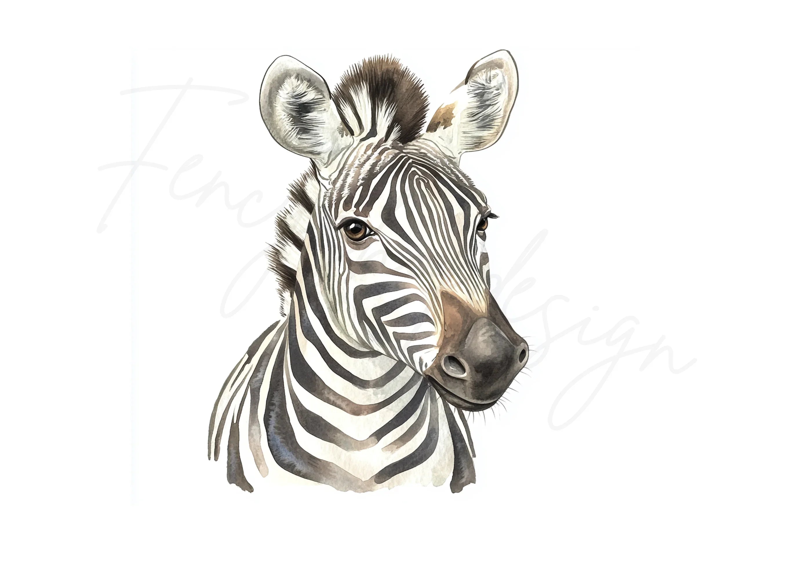 Zebra Head Clipart Bundle