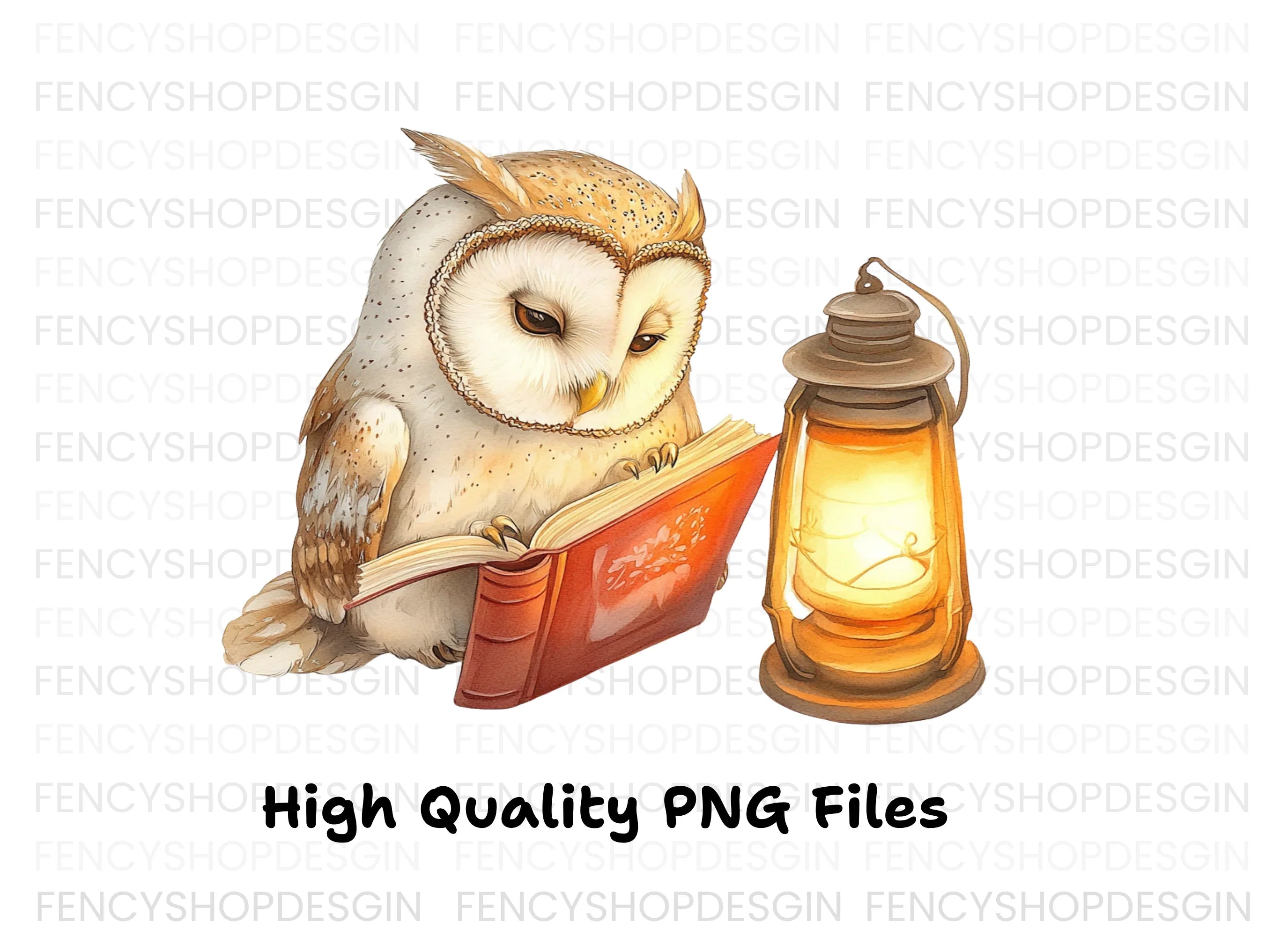 Wise Owls Reading Clipart Bundle