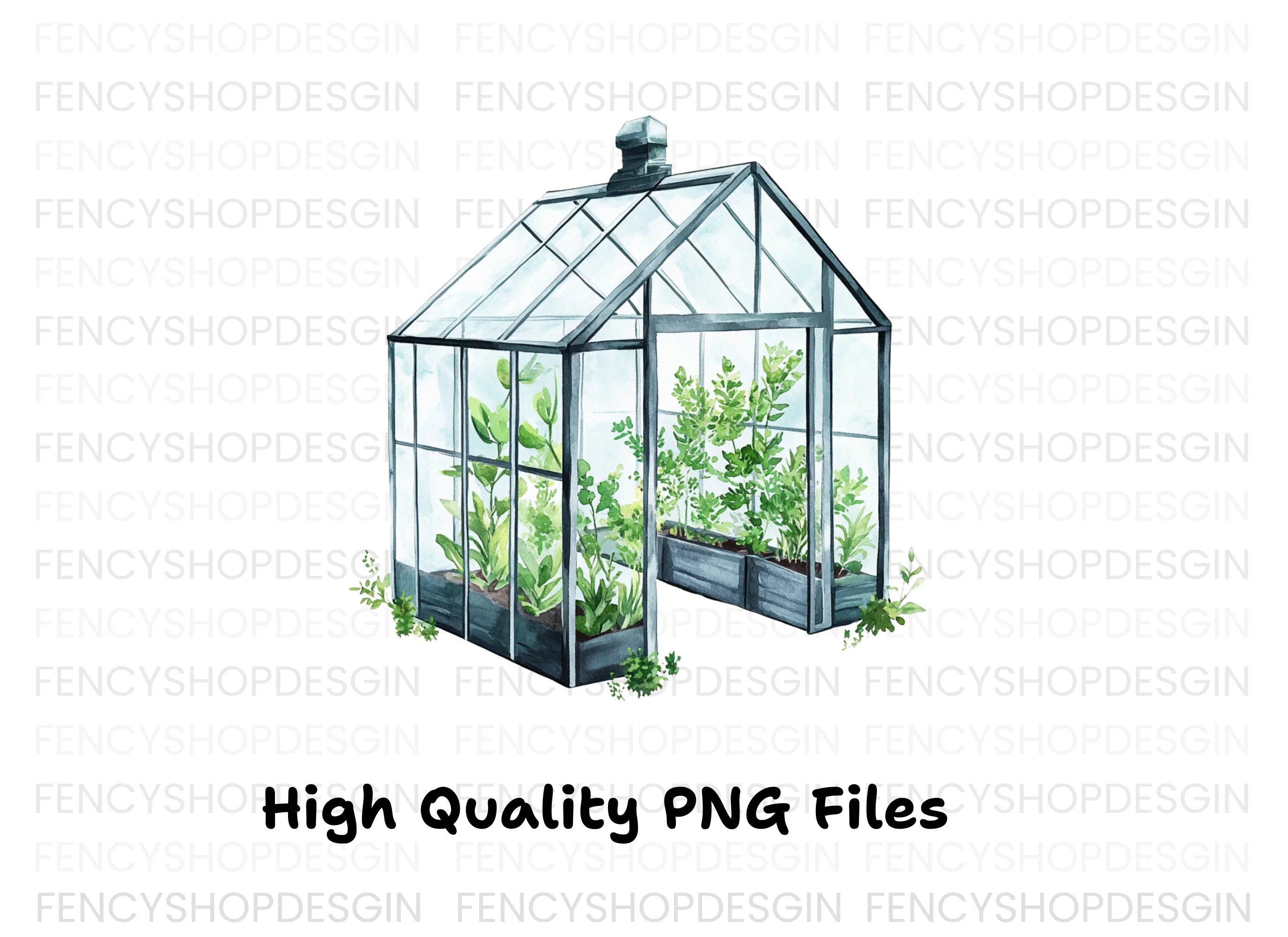 Greenhouse Clipart Bundle