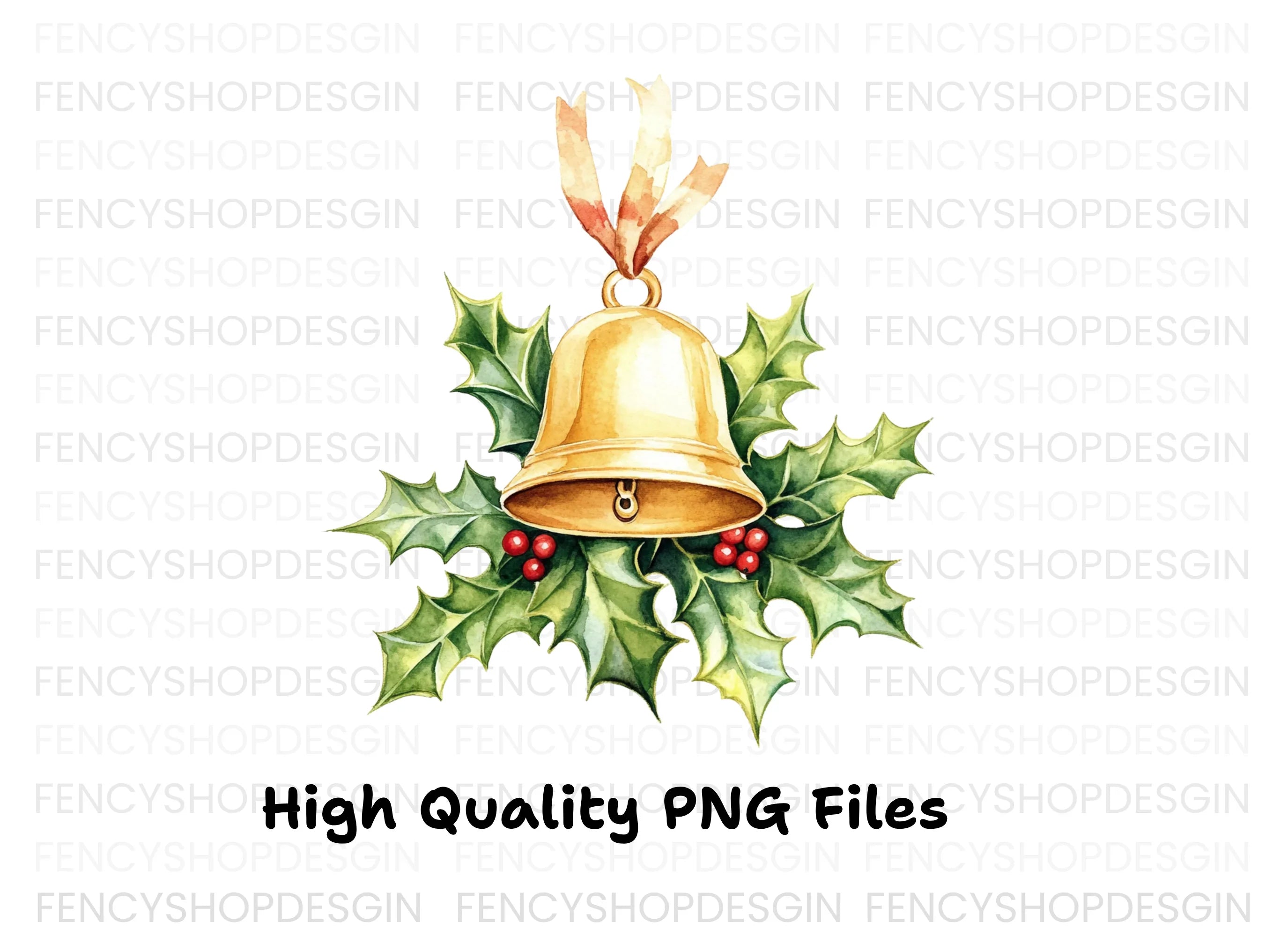 Christmas Bell Clipart Bundle