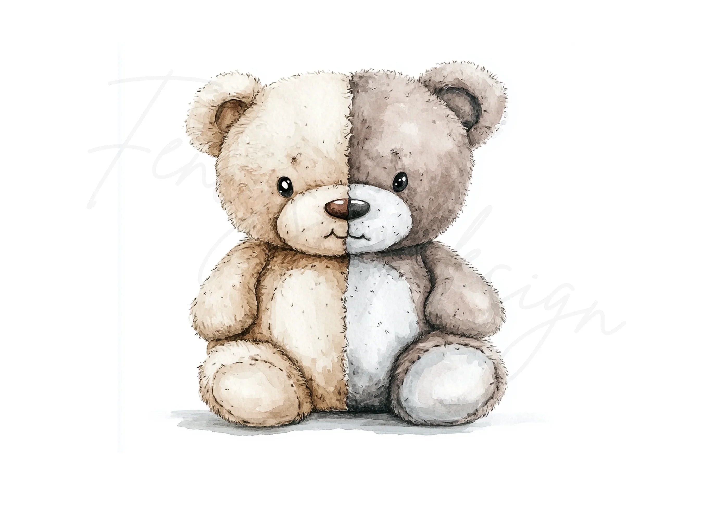 Cute Teddy Bear Clipart Bundle