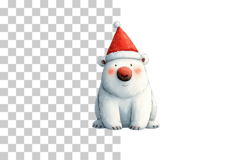Cute Christmas Bear Clipart Bundle - CraftNest - Digital Crafting and Art
