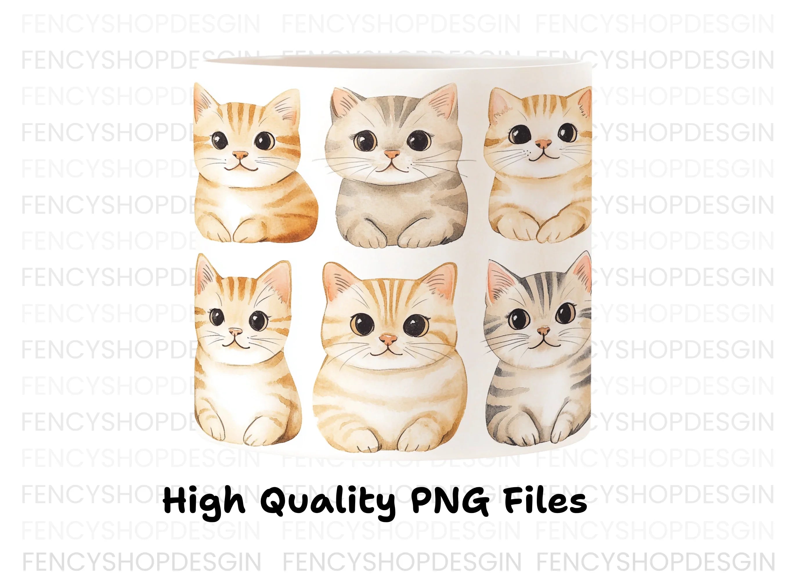 Cute Kitten Clipart Bundle