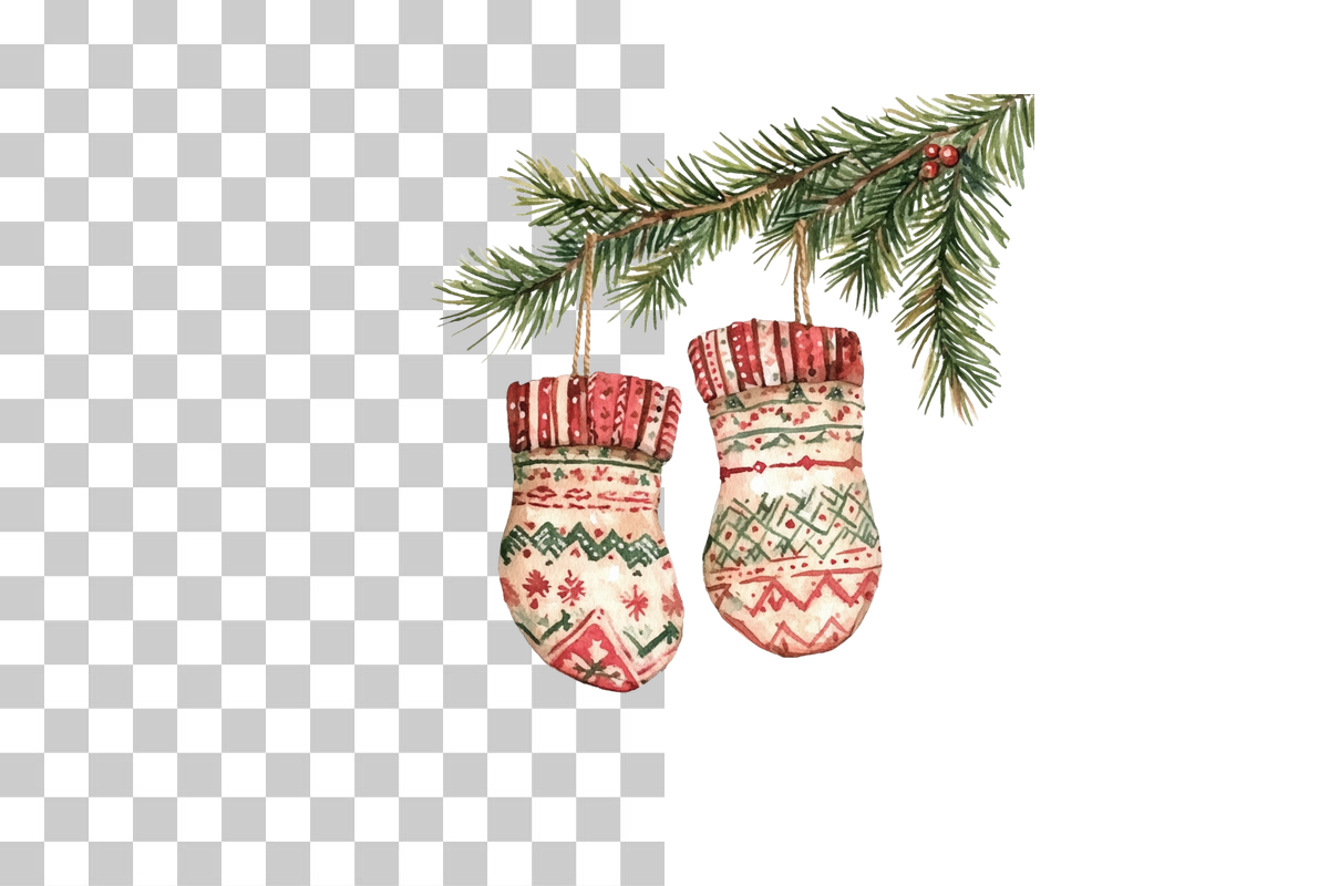 Winter Socks and Mittens Clipart Bundle