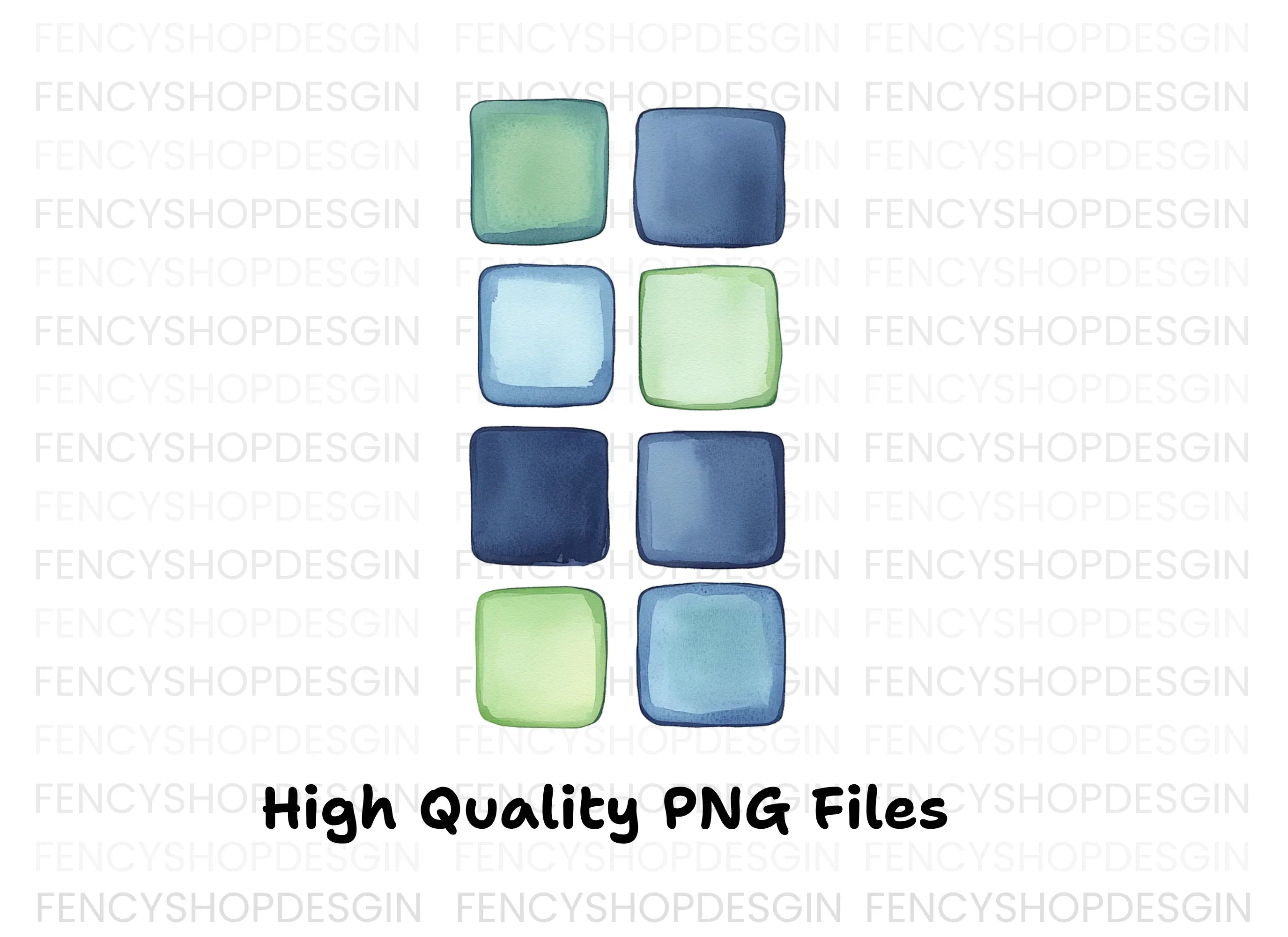 Square Swatches Clipart Bundle
