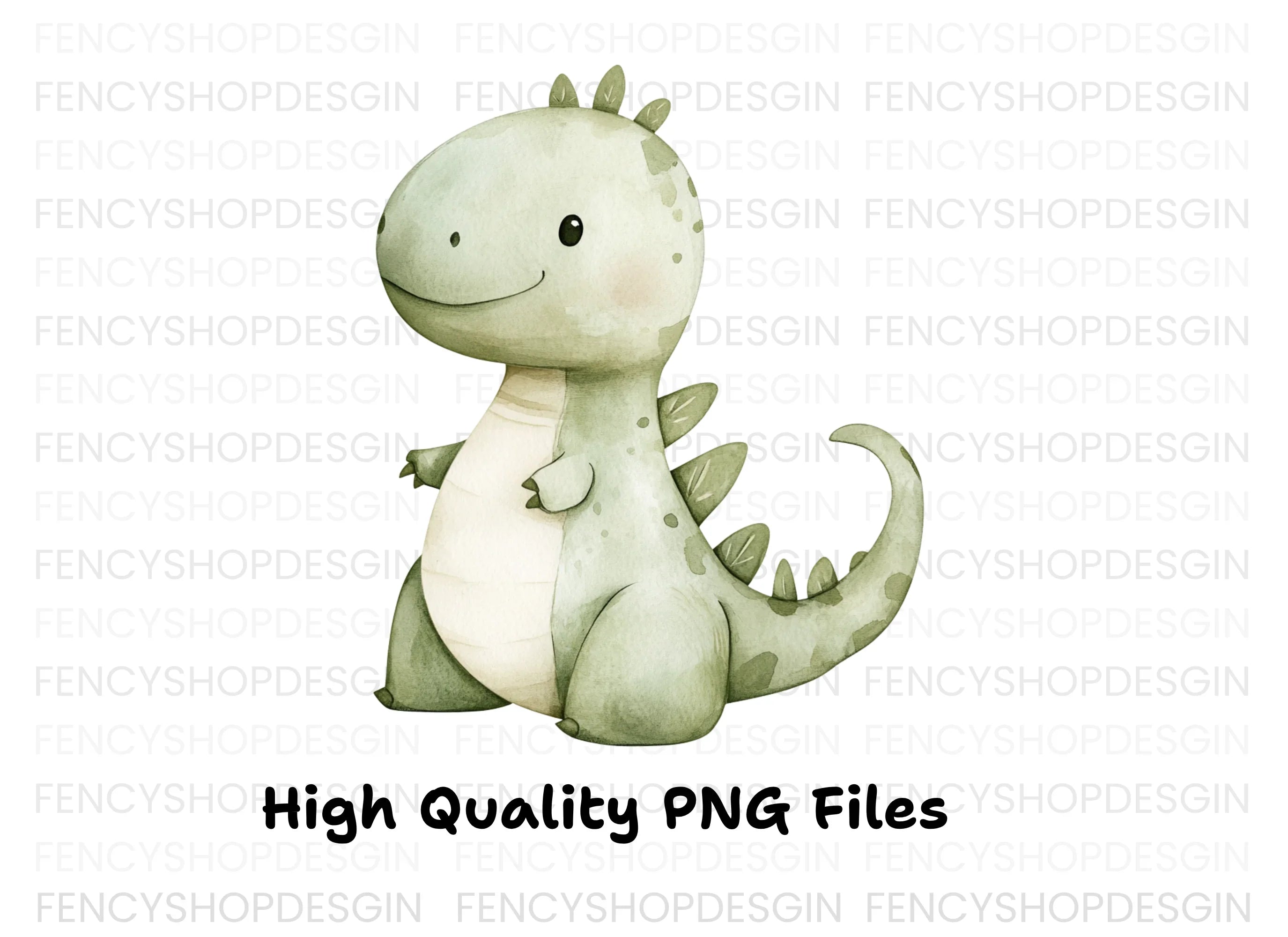 Cute Baby Dinosaur Clipart Bundle
