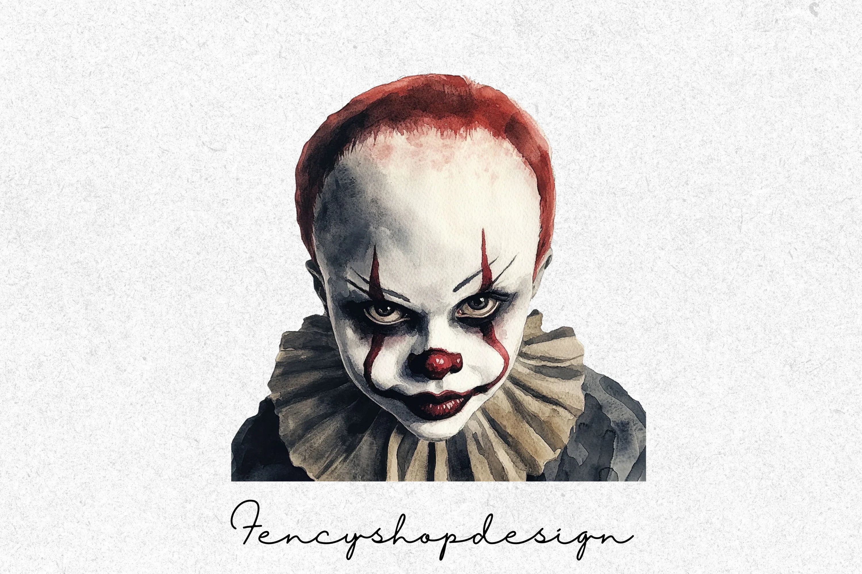 Creepy Clown Clipart Bundle