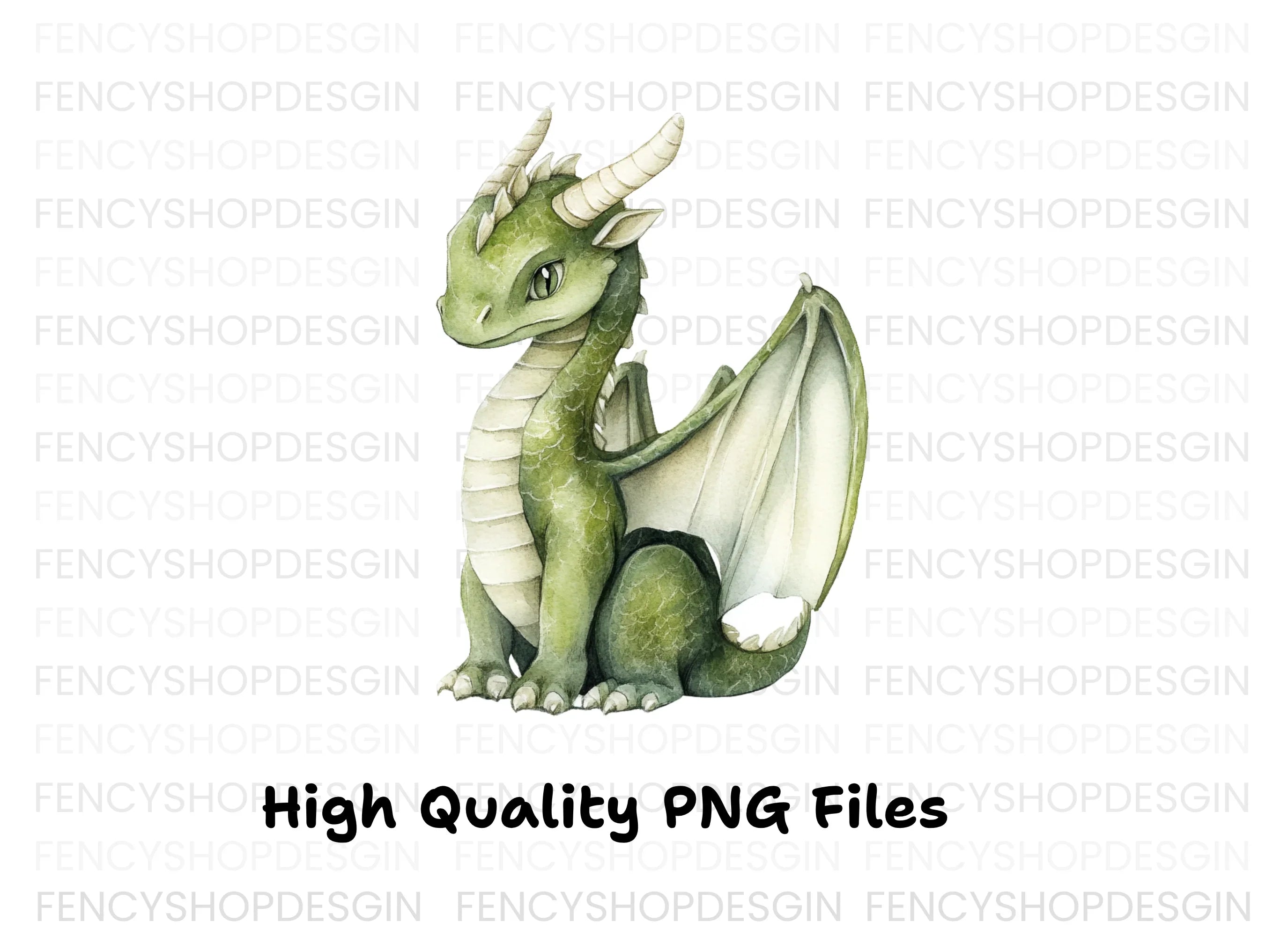 Green Dragon Clipart Bundle