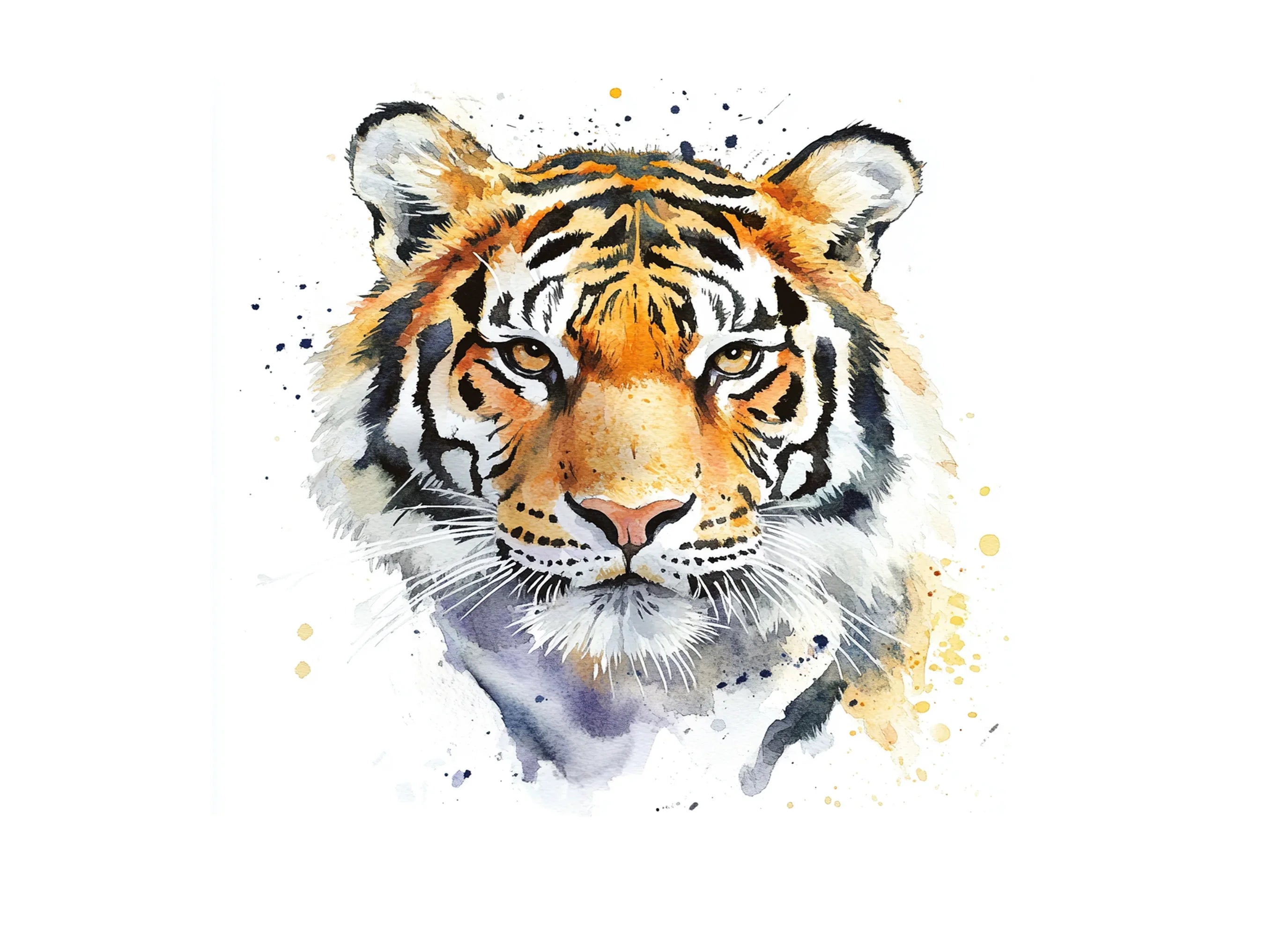 Tiger Head Clipart Bundle