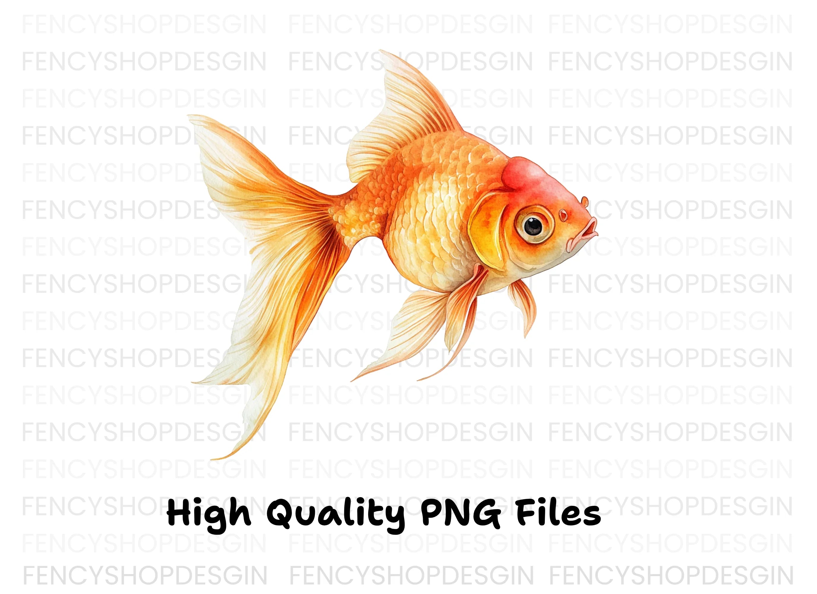Vibrant Goldfish Clipart Bundle