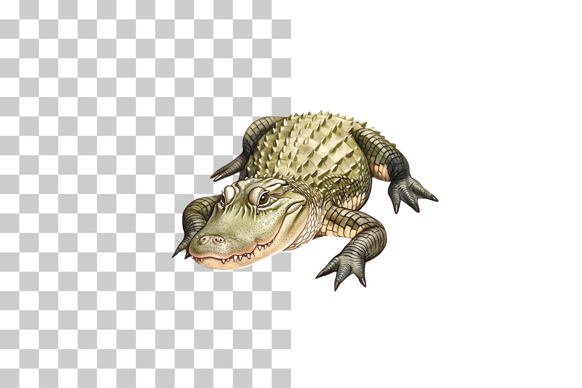 Alligator Wildlife Illustration Clipart Bundle