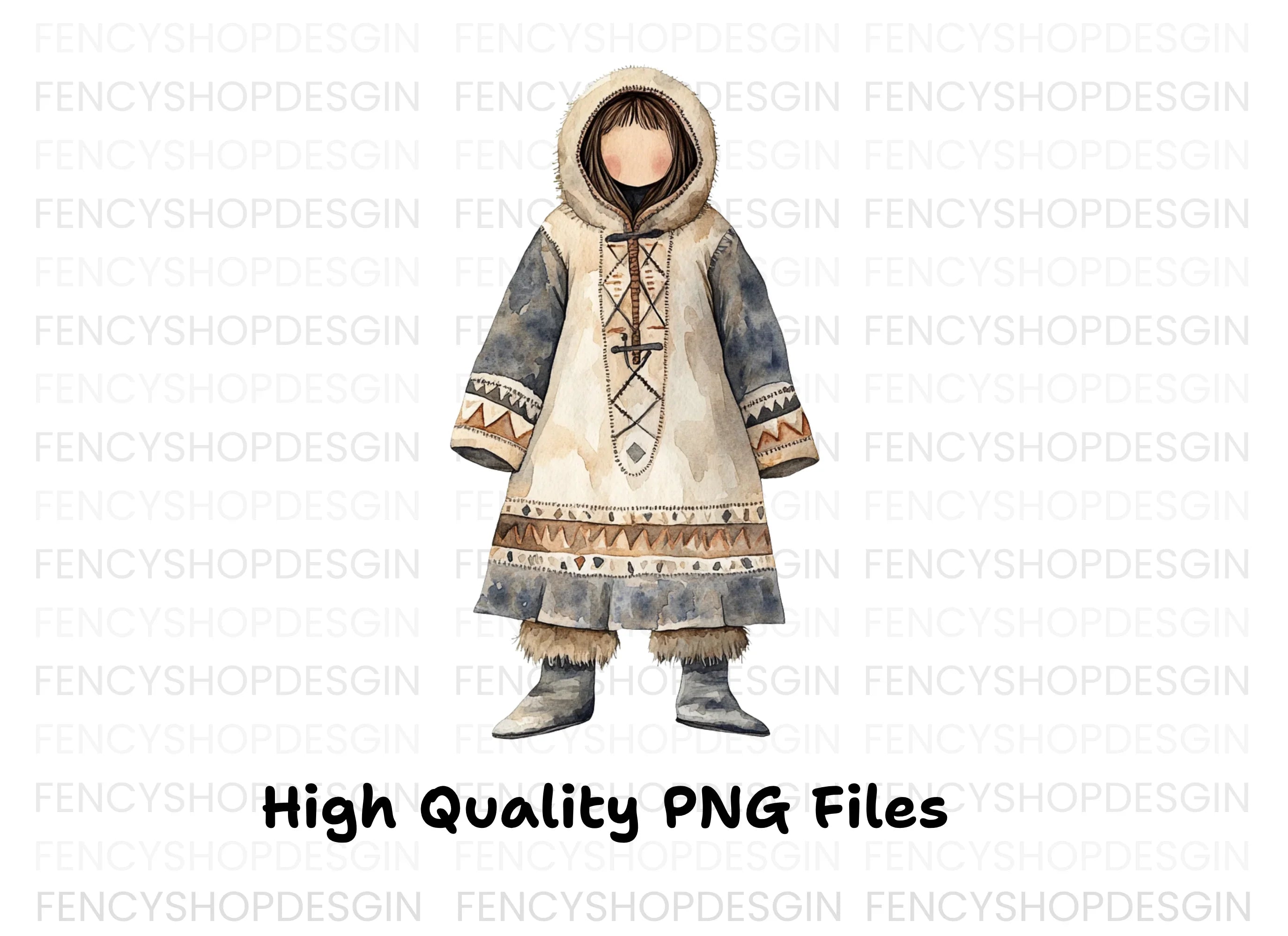 Inuit Clothing Clipart Bundle