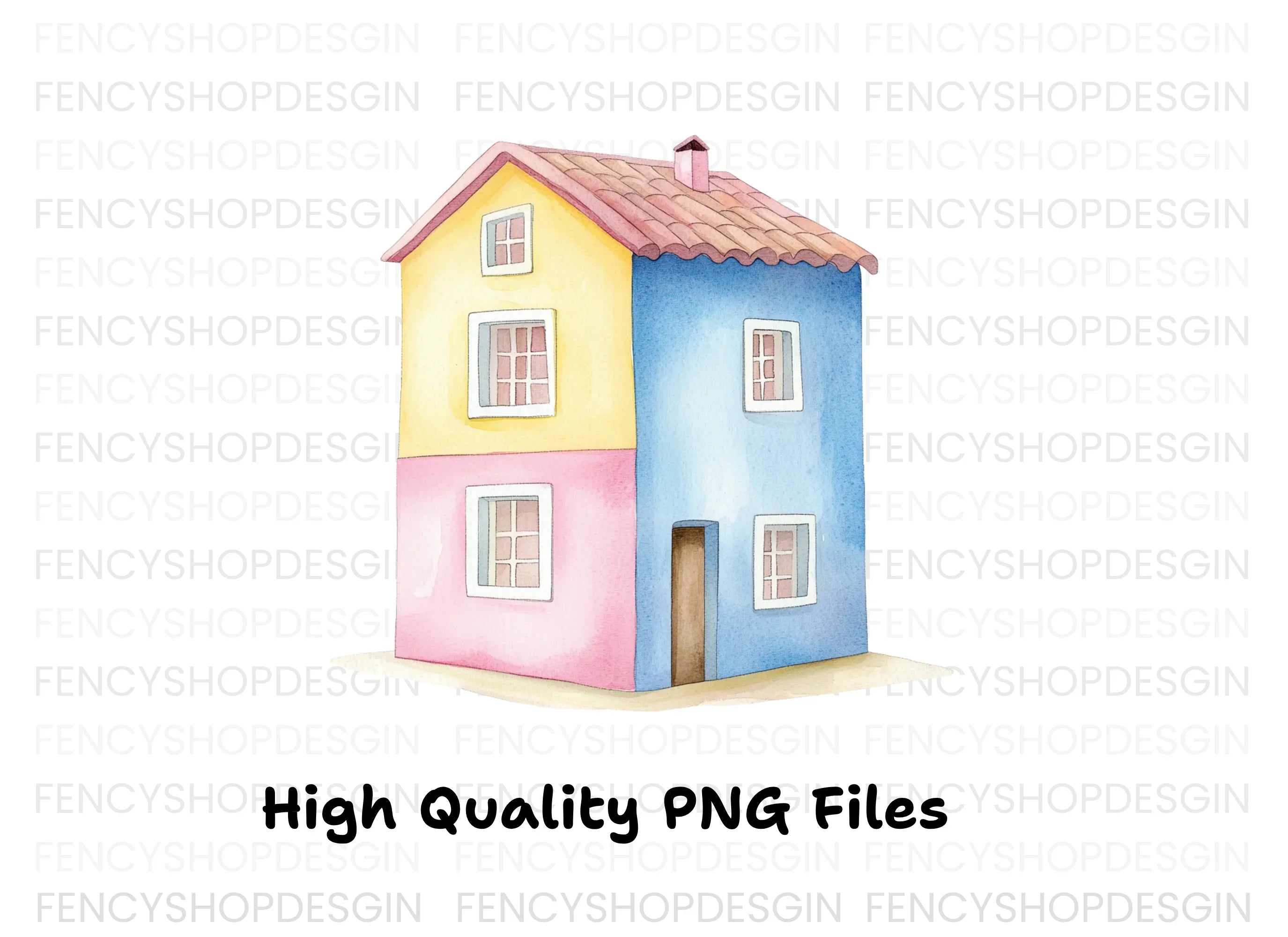 Colorful House Clipart Bundle
