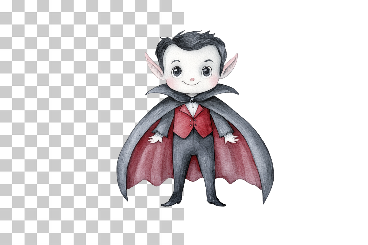 Vampire Dracula Character Clipart Bundle