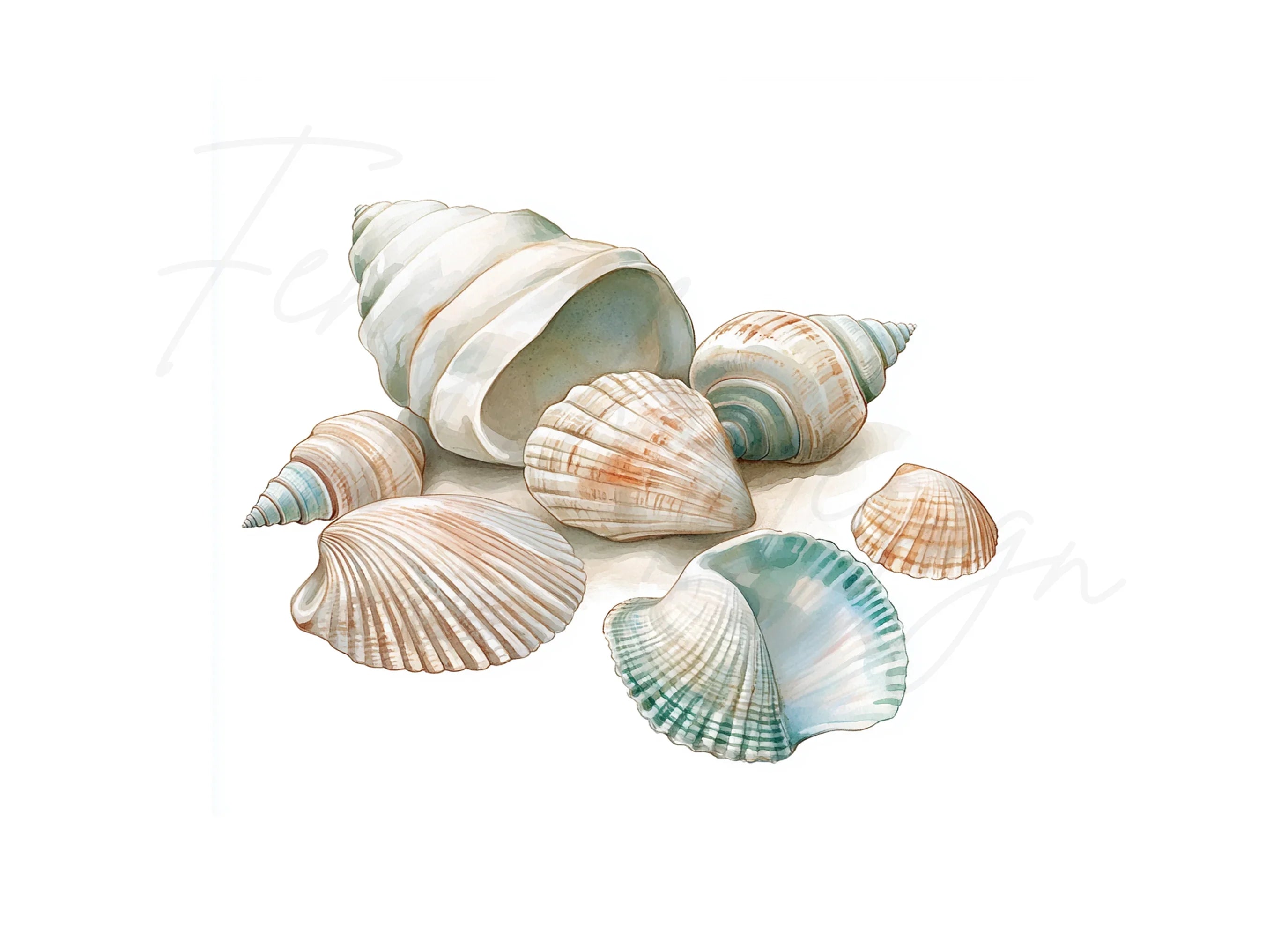 Seashells Clipart Bundle