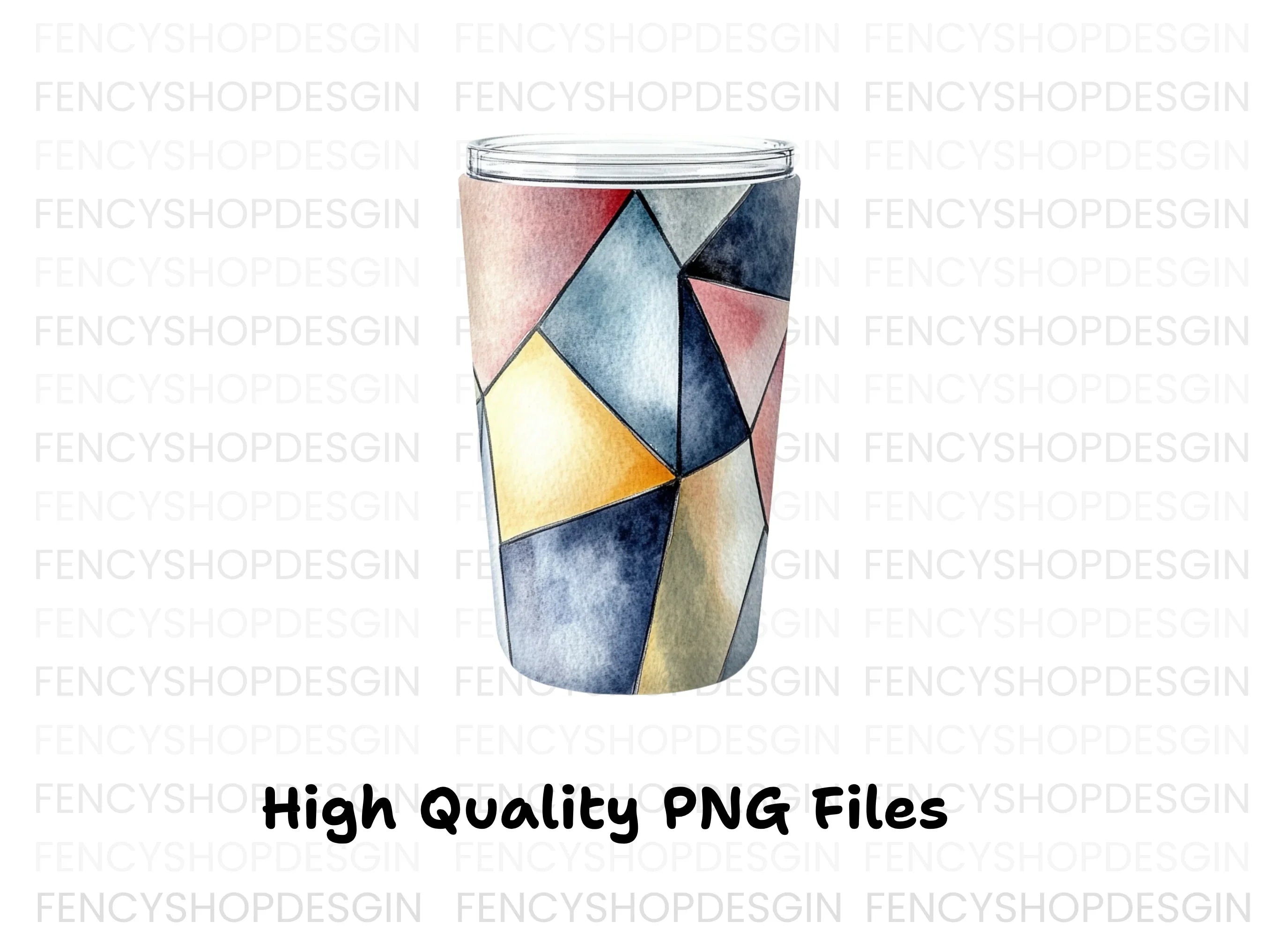 Geometric Tumbler Clipart Bundle
