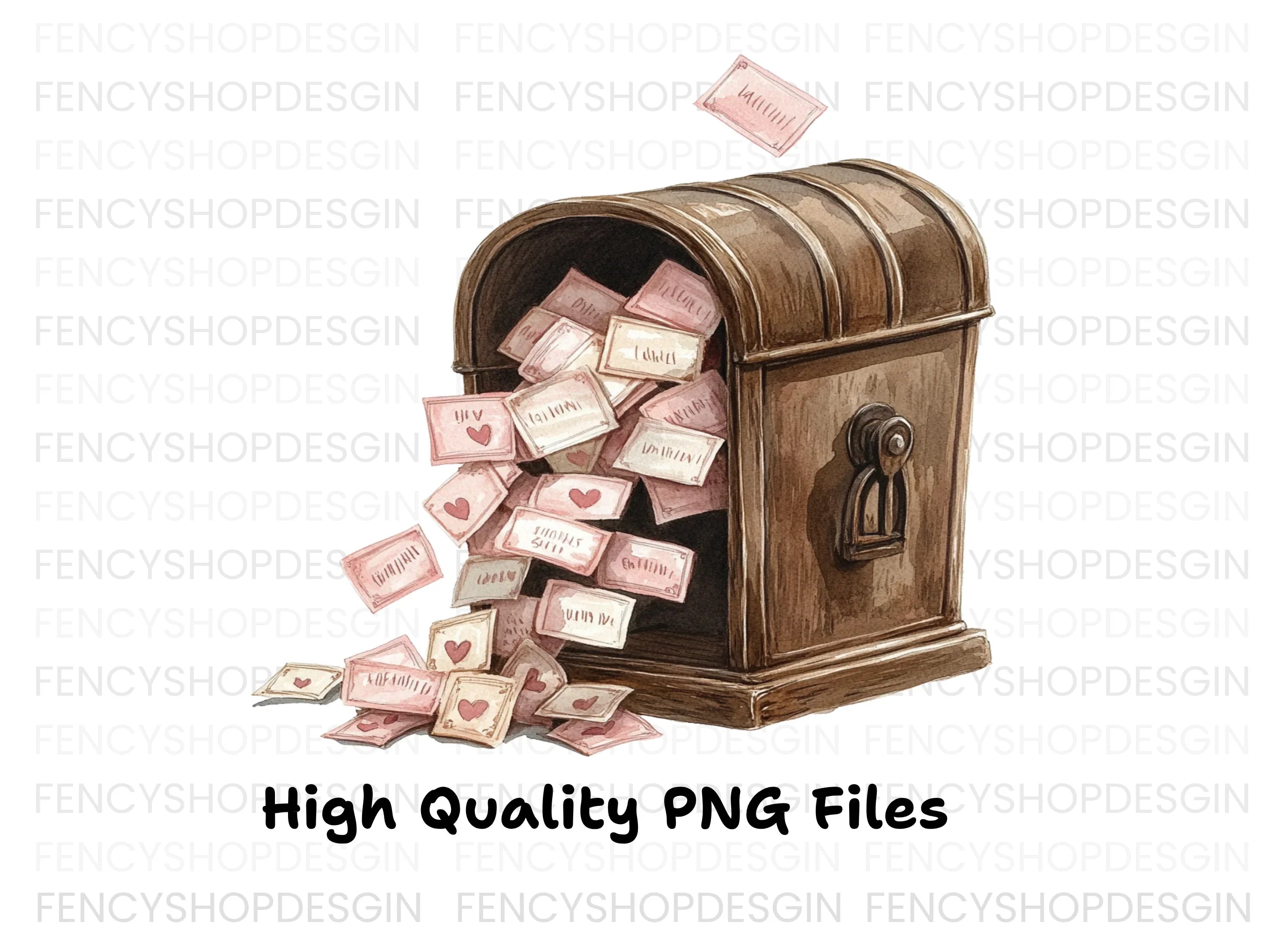 Love Letters Mailbox Clipart Bundle