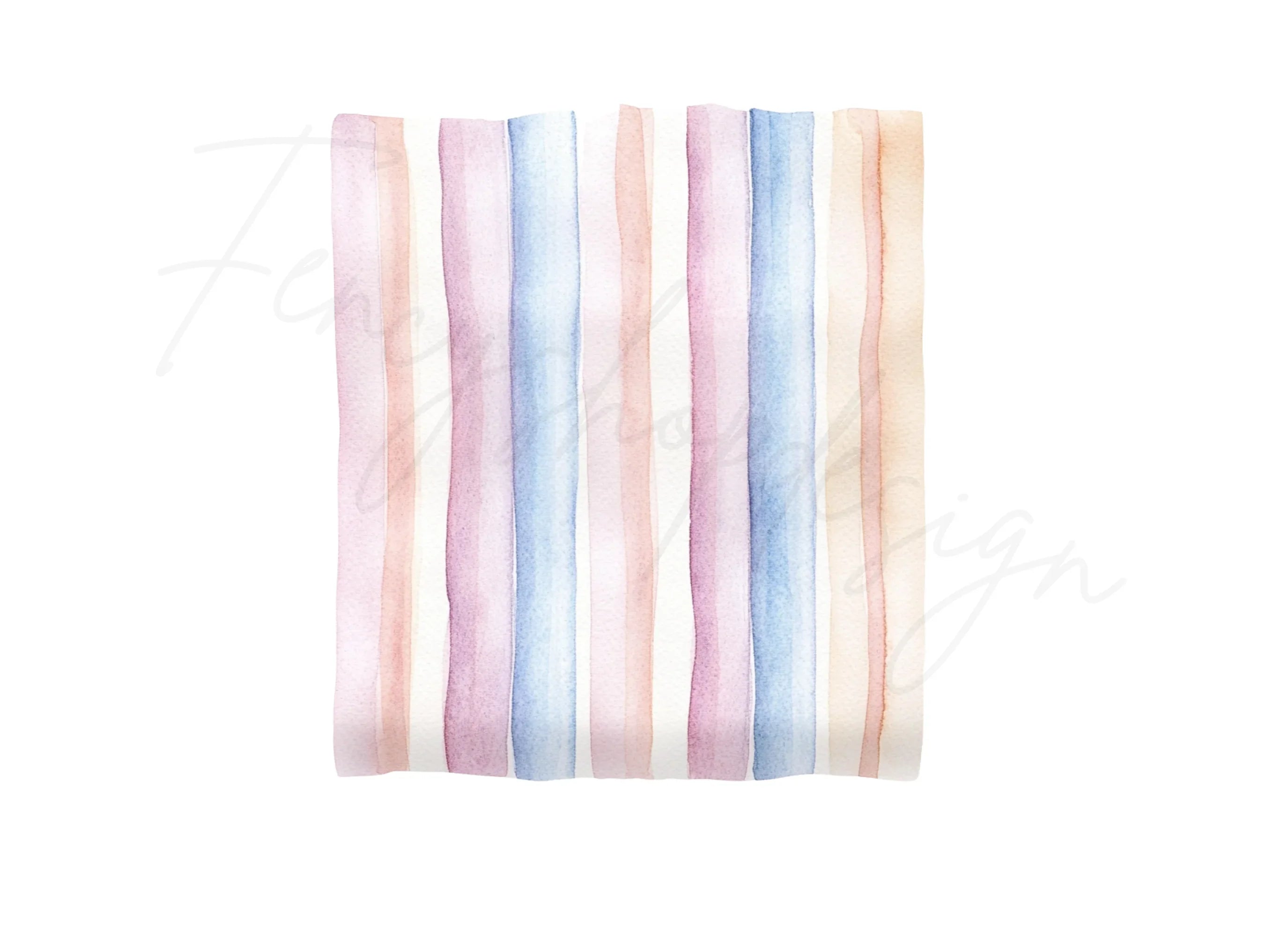 Vertical Pastel Stripes Clipart Bundle