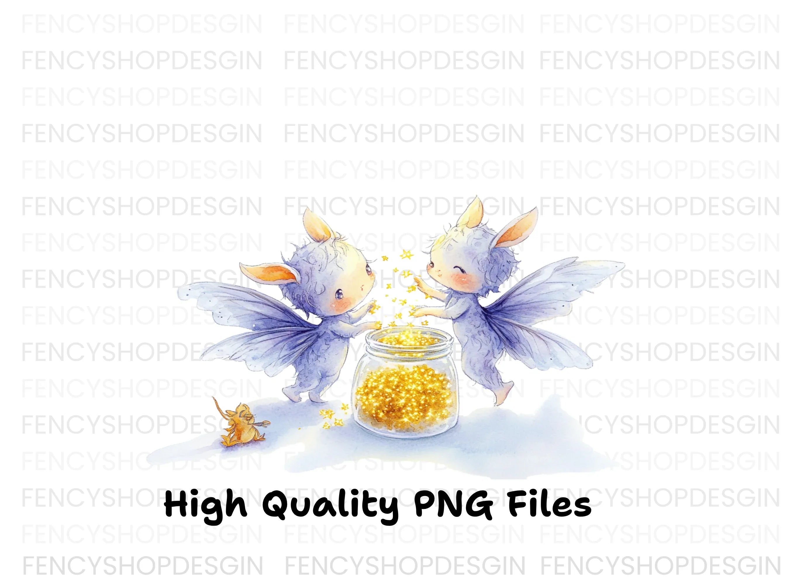 Fairies Collecting Stardust Clipart Bundle
